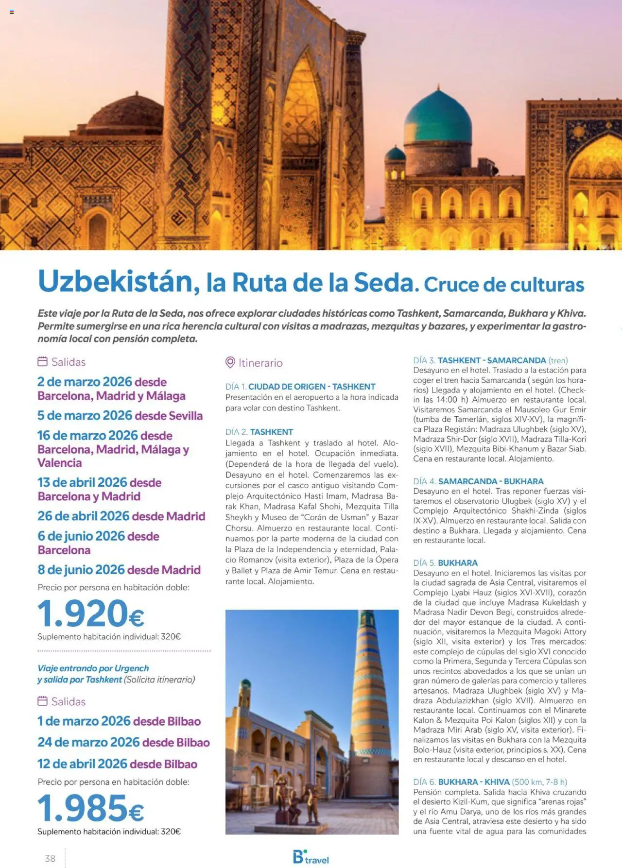 B the travel brand Viajeros Expertos Internacional 2026 │ válido desde el 03.10.2025 | Página: 38
