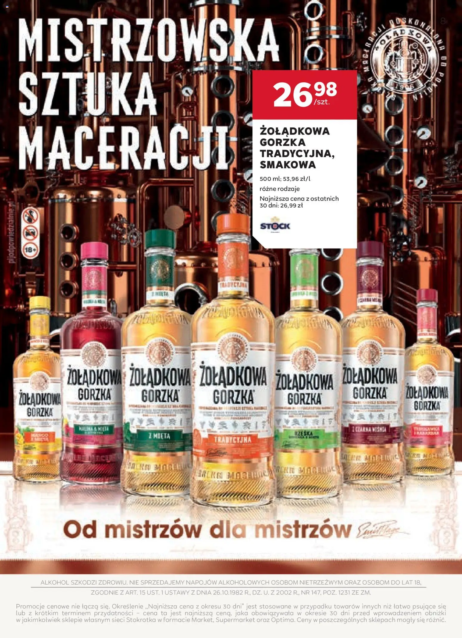 Stokrotka gazetka - Oferta alkoholowa od 16.04.2026 | Strona: 8 | Produkty: Stokrotka, Mięta, Alkohol