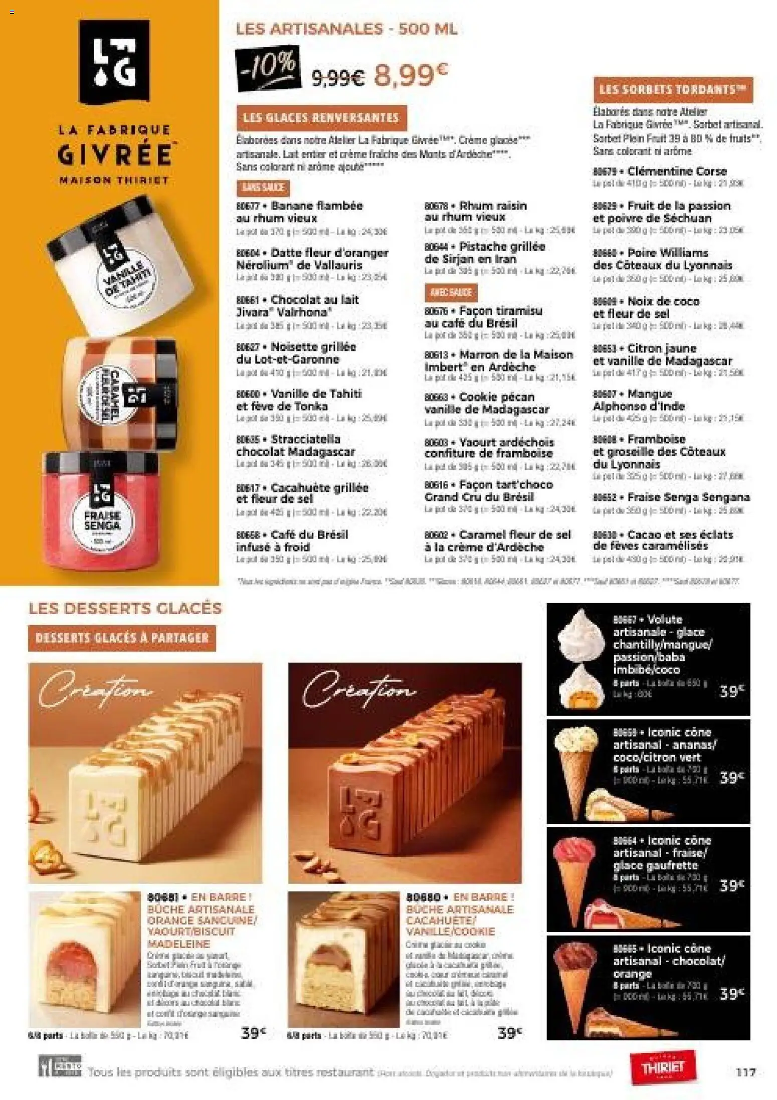 {H1} | Page: 117 | Produits: Poivre, Lait, Chocolat, Crème fraiche