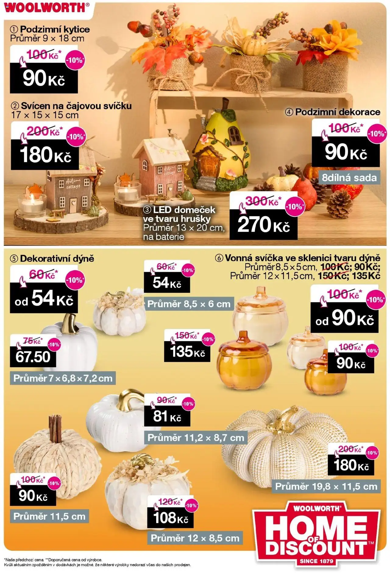 Woolworth leták - Česká Lípa od 10.10.2025 - akční nabídka | Strana: 13 | Produkty: Hrušky, Svíčka, Kytice, Cottage