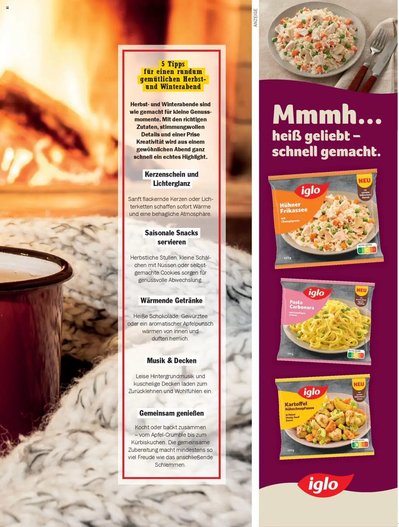 HIT Pures Leben – gültig ab 01.10.2025 | Seite: 15 | Produkte: Hahnchen, Iglo, Champignons, Pasta