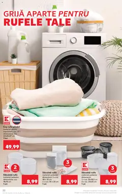 Coș rufe pliabil, material: plastic capacitate: cca. 37 l dimensiune: сса. 60x45x27 cm 1 buc – valabil de la 27.08.2025 | Pagină: 22 | Produse: Coș