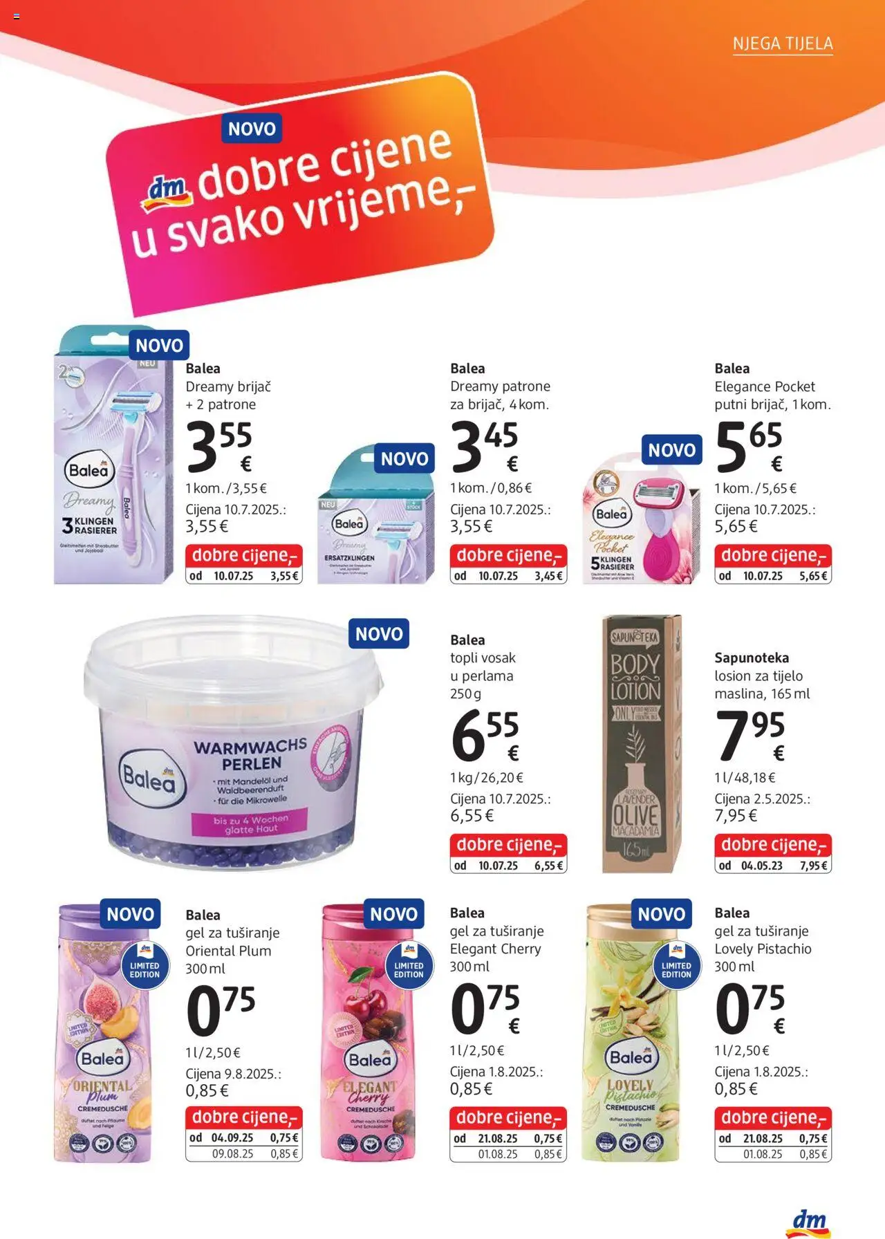 DM katalog | vrijedi od 01.10.2025 | Stranica: 7 | Proizvodi: Brijač, Gel za tuširanje