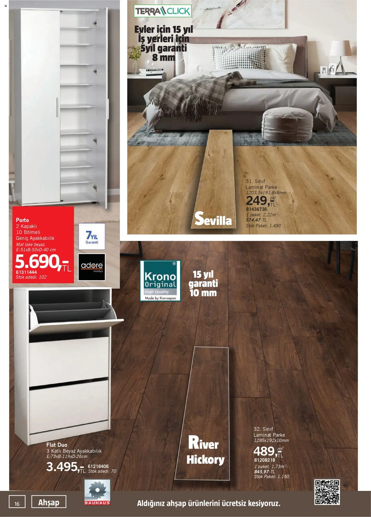 Bauhaus aktüel ürünler kataloğu yayımlandı! Bu hafta 31 Ocak 2026 - 27 Şubat 2026 günü Bauhaus indirimli ürünleri