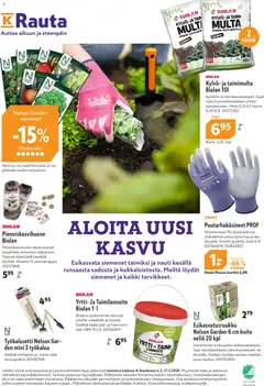 K-Rauta-mainoslehti voimassa 04.03.2026 alkaen | Sivu: 36 | Tuotteet: Multa, Siemenet, Voi, Lannoite