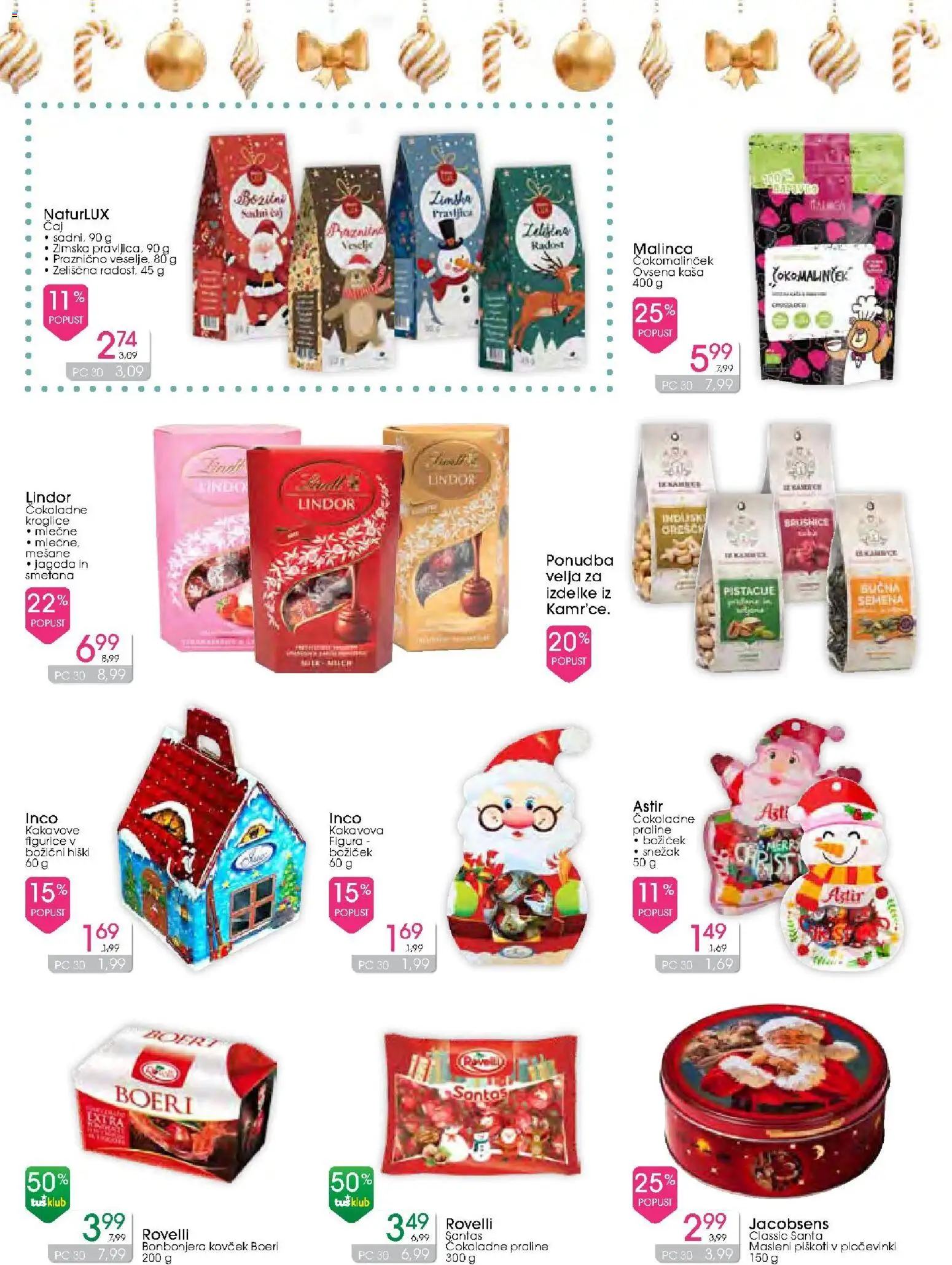 Novi Tuš drogerija katalog ponudbe – veljaven od 03.12.2025 | Stran: 46 | Izdelki: Tijera de poda, Smetana, Piskoti, Kovcek