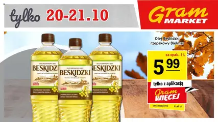 Pogląd oferty "Gram Market Gazetka - Niesłychanie Niskie Ceny" - ważna od 20.10.2025