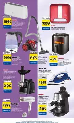 Tesco Hipermarket - Akciós újság  - amely érvényes a következő dátumtól: 15.01.2026 | Oldal: 29 | Termékek: Kávéfőző, Vasaló, Hajszárító, Szendvicssütő