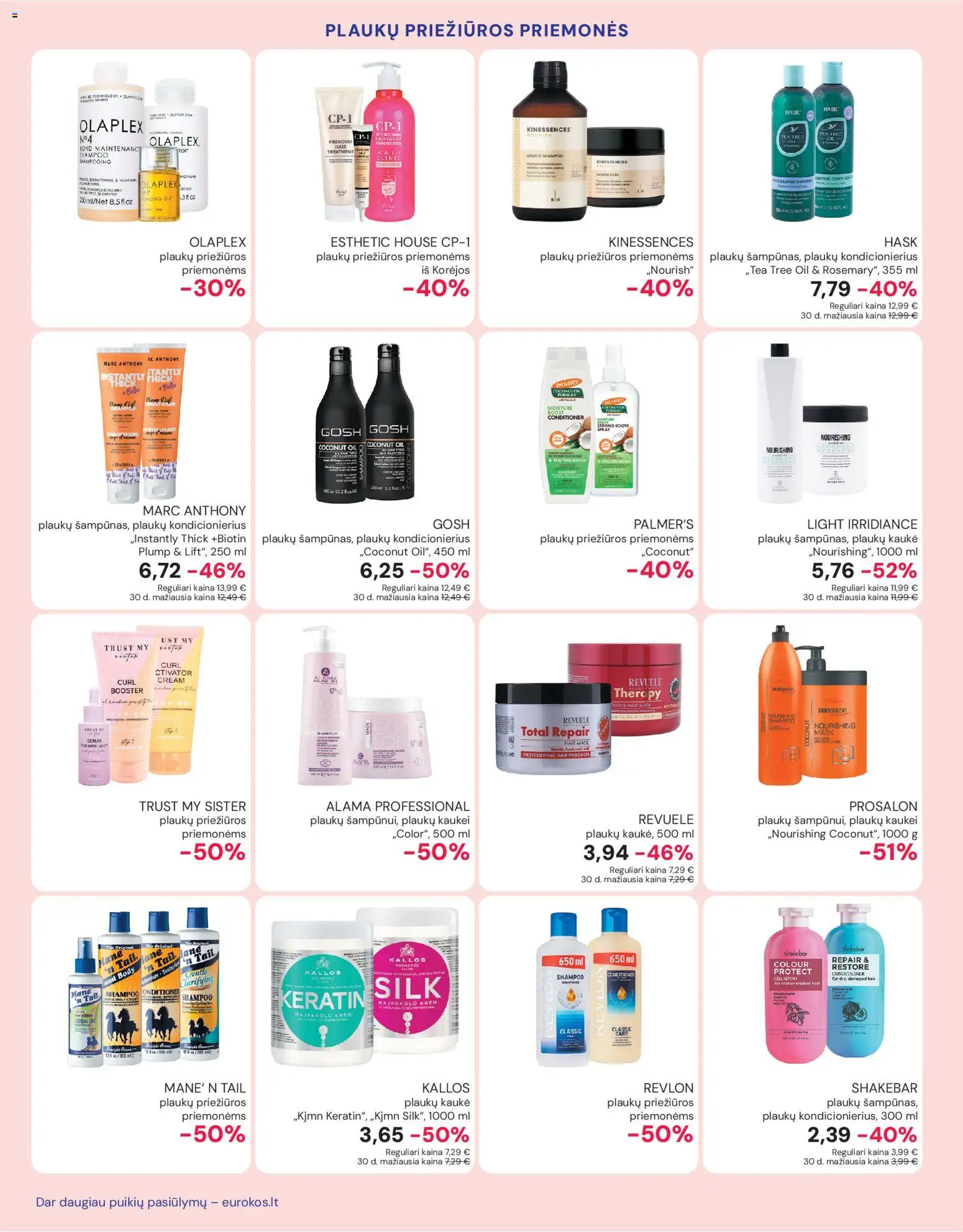 Eurokos akcijos nuo 25.11.2025 | Puslapis: 14 | Prekių: Kondicionierius, Plaukų kaukė, Plaukų kondicionierius, Kaukė