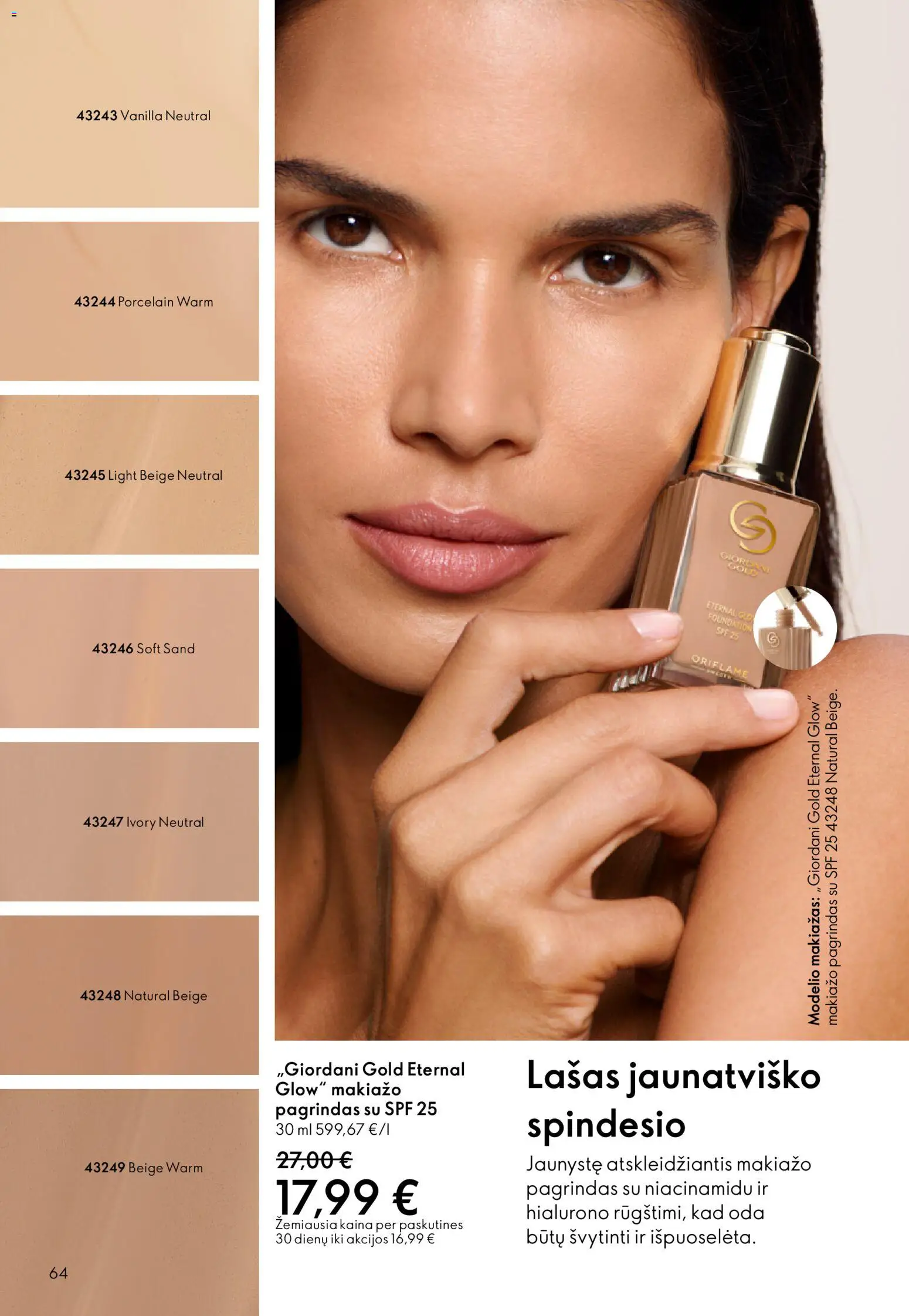 Oriflame akcijos nuo 28.01.2026 | Puslapis: 64 | Prekių: Makiažo pagrindas, Makiažas