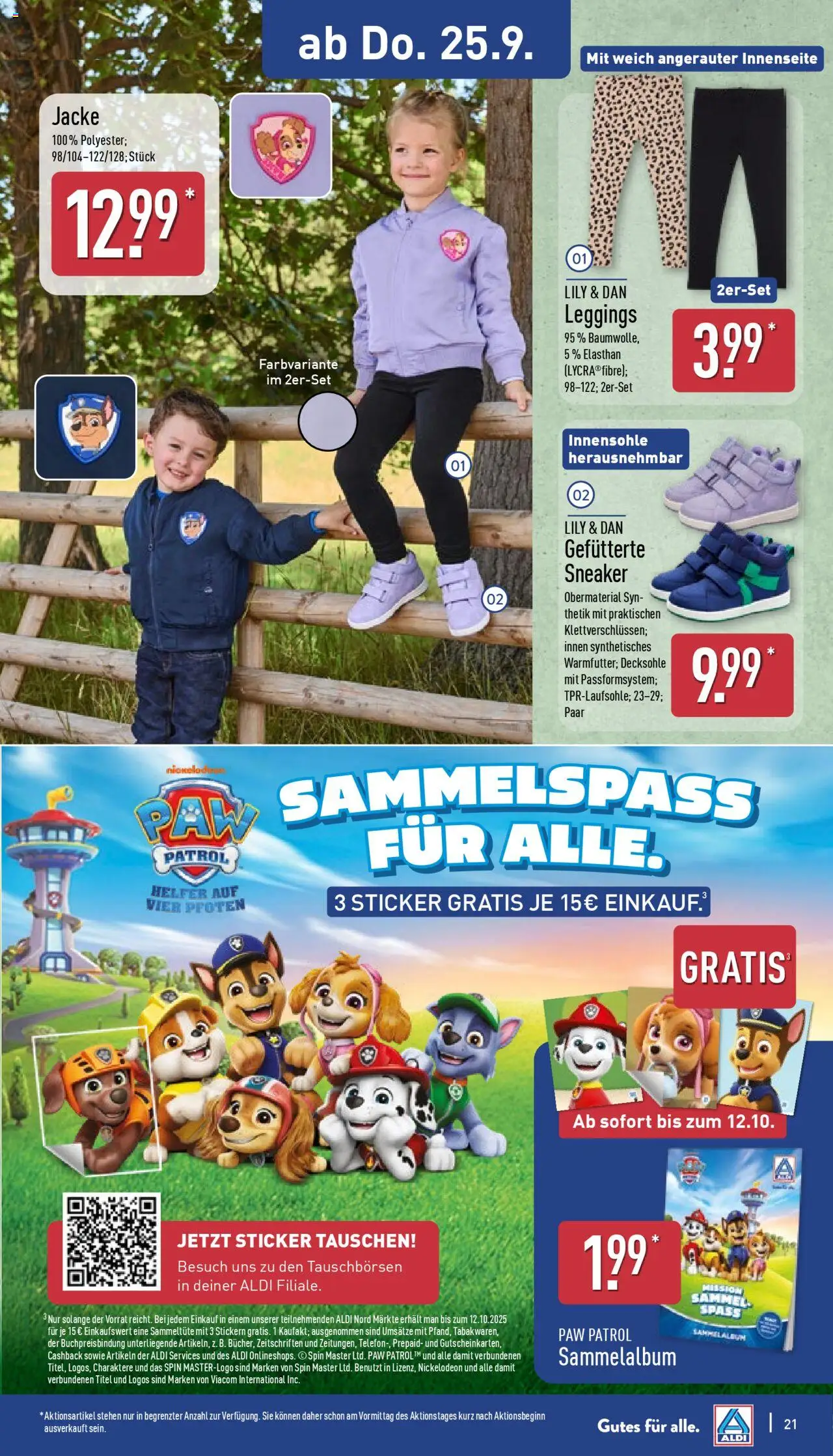 Aldi Prospekt 	 – gültig ab 22.09.2025 | Seite: 25