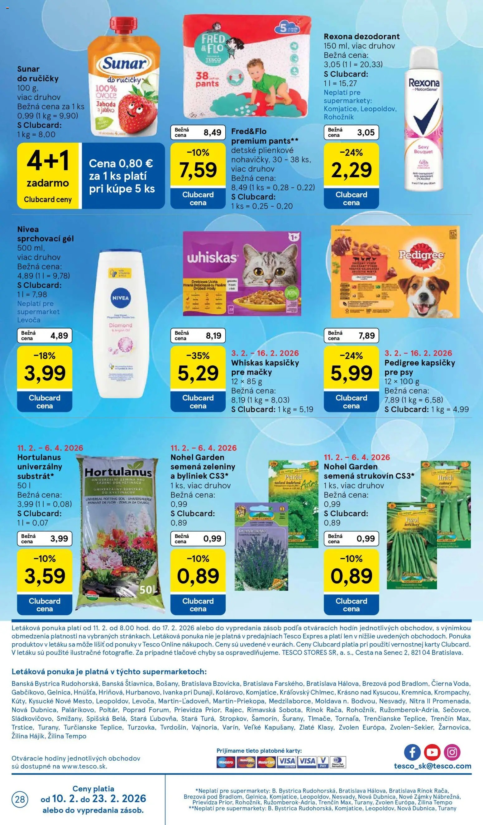 Nové Tesco akcie – leták je platný od 11.02.2026 | Strana: 28