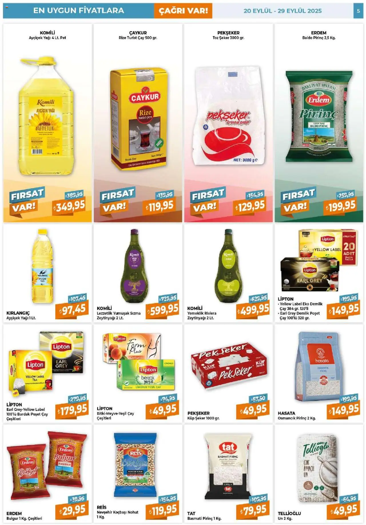 Çağrı Market Katalog - 20.09.2025 tarihinden itibaren geçerlidir | Sayfa: 5 | Ürünler: Şeker, Zselatin, Küp şeker, Demlik
