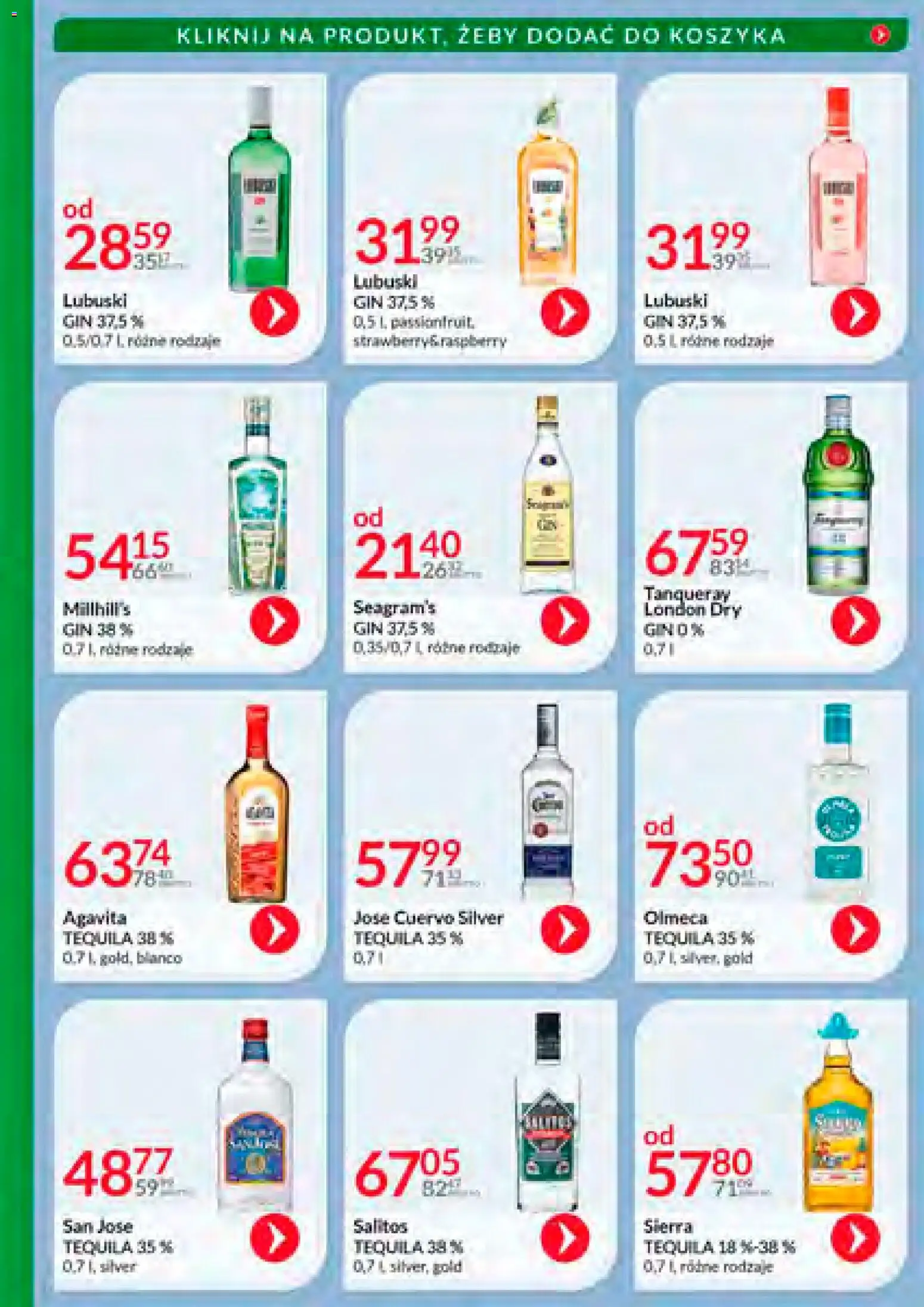 Eurocash Gazetka - Katalog Alkoholowy 12 od 01.12.2025 | Strona: 37 | Produkty: Tequila, Gin