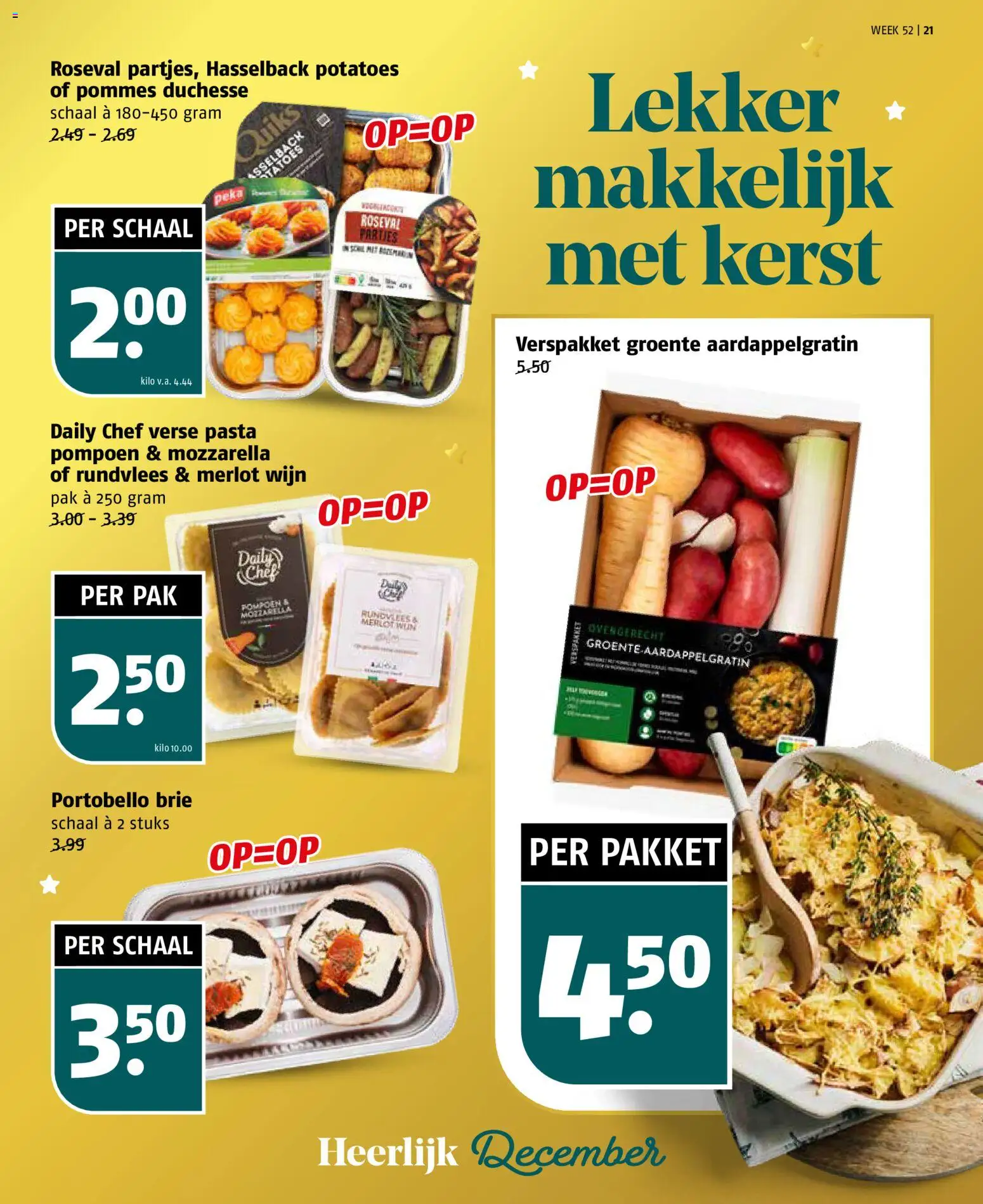 {H1} | Pagina: 21 | Producten: Pompoen, Pasta, Schaal, Mozzarella