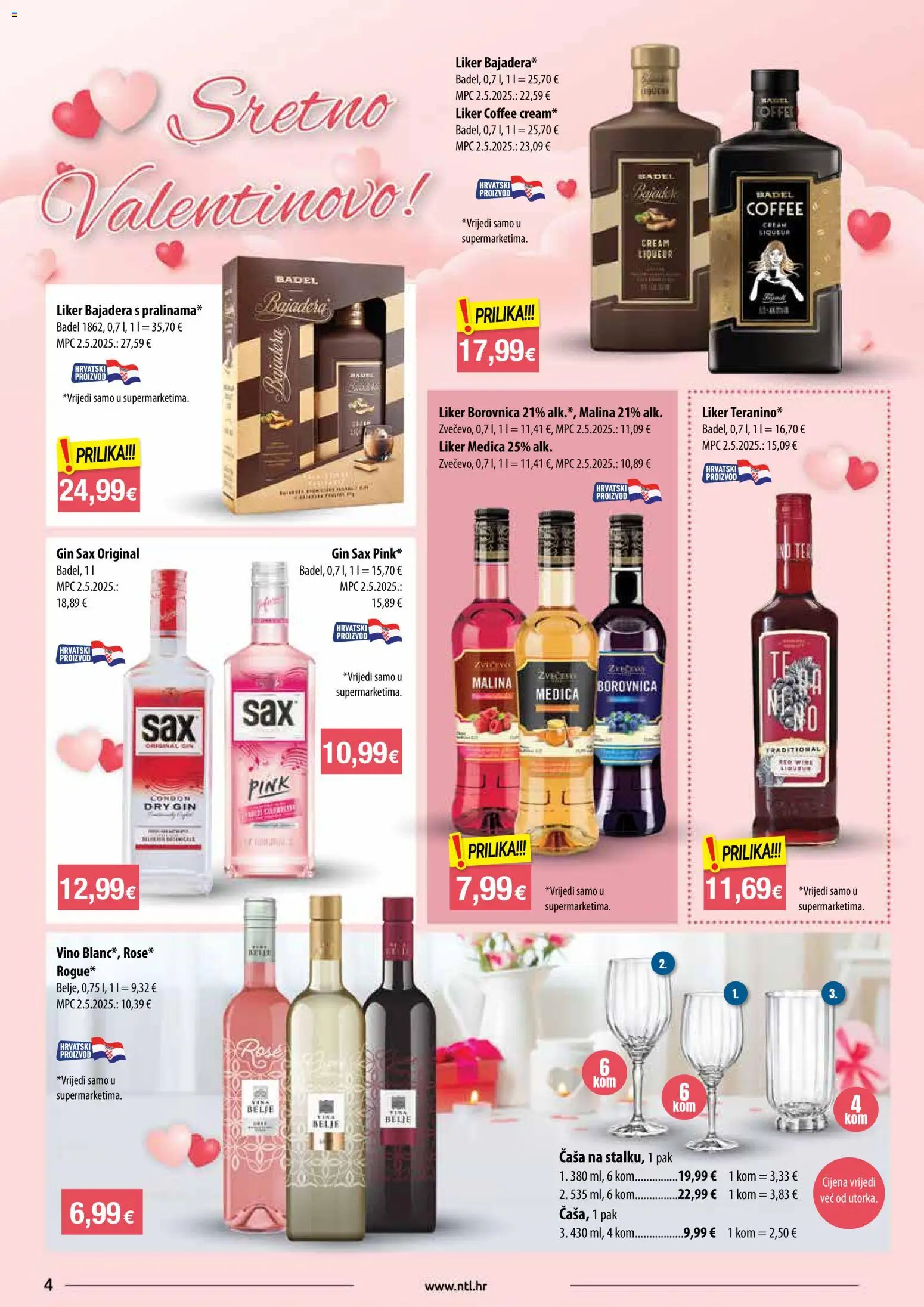 NTL katalog | vrijedi od 11.02.2026 | Stranica: 4 | Proizvodi: Gin, Vino, Liker, Borovnica