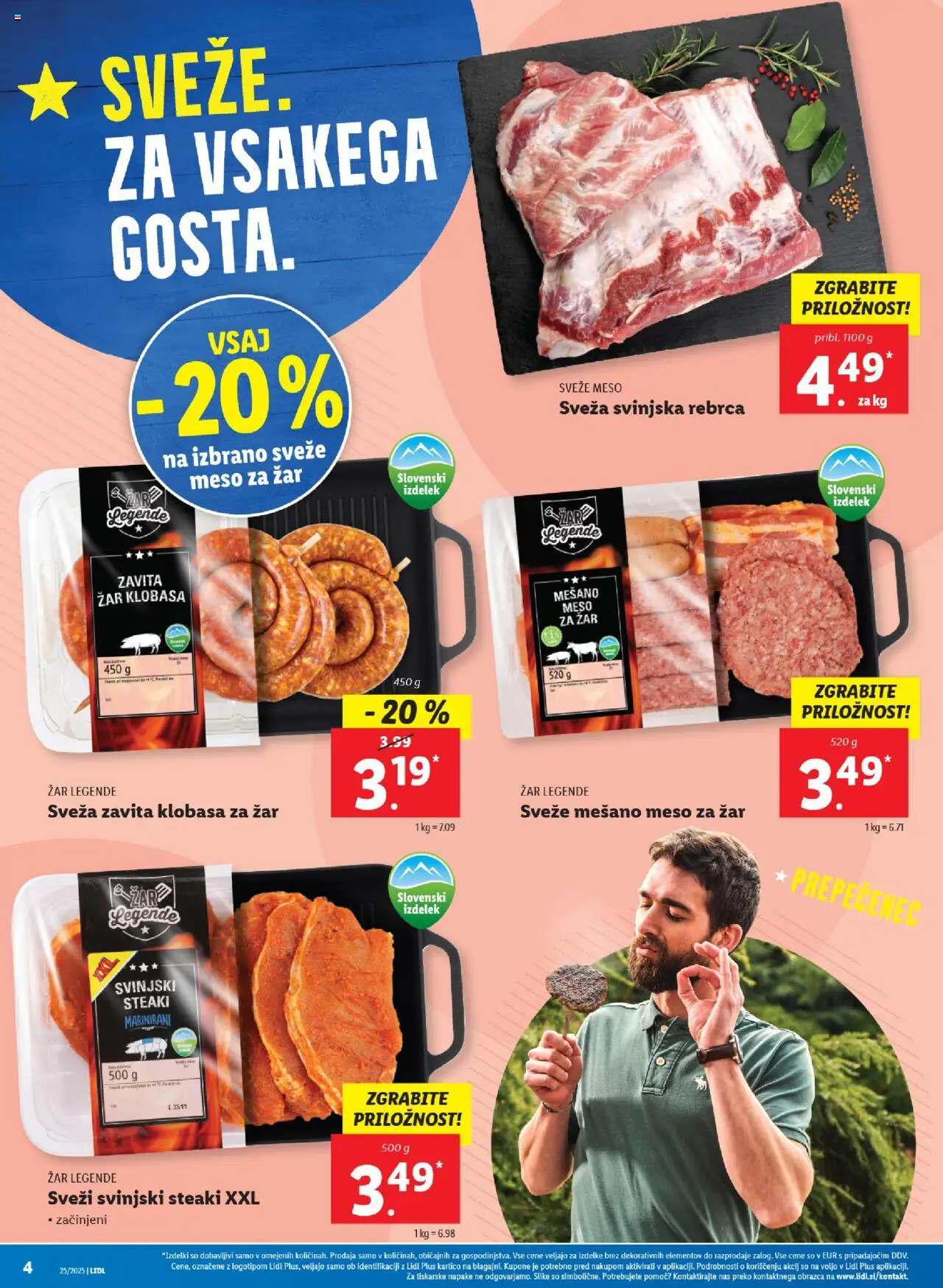Lidl katalog │ velja od 19.06.2025 | Stran: 4 | Izdelki: Rebrca, Zar