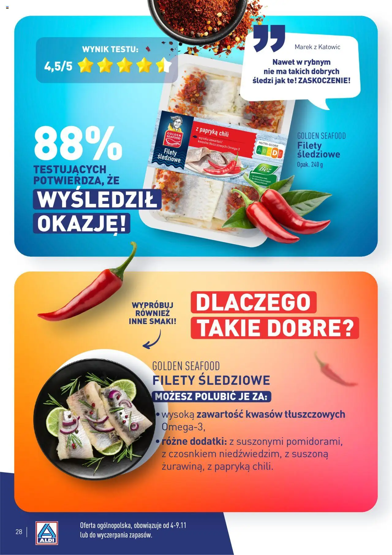 Aldi Gazetka - Wielki test od 04.11.2024 | Strona: 28 | Produkty: Chili, Papryka