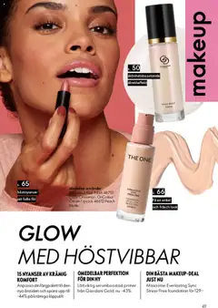 Oriflame reklamblad aktuell från 14.09.2025 | Sida: 49 | Produkter: Läppstift, Foundation, Serum, Primer