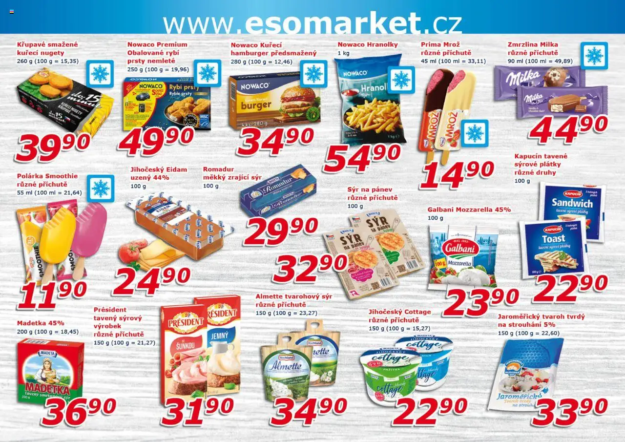 Eso market leták od 20.08.2025 | Strana: 4 | Produkty: Sýr, Zmrzlina, Smoothie, Cottage