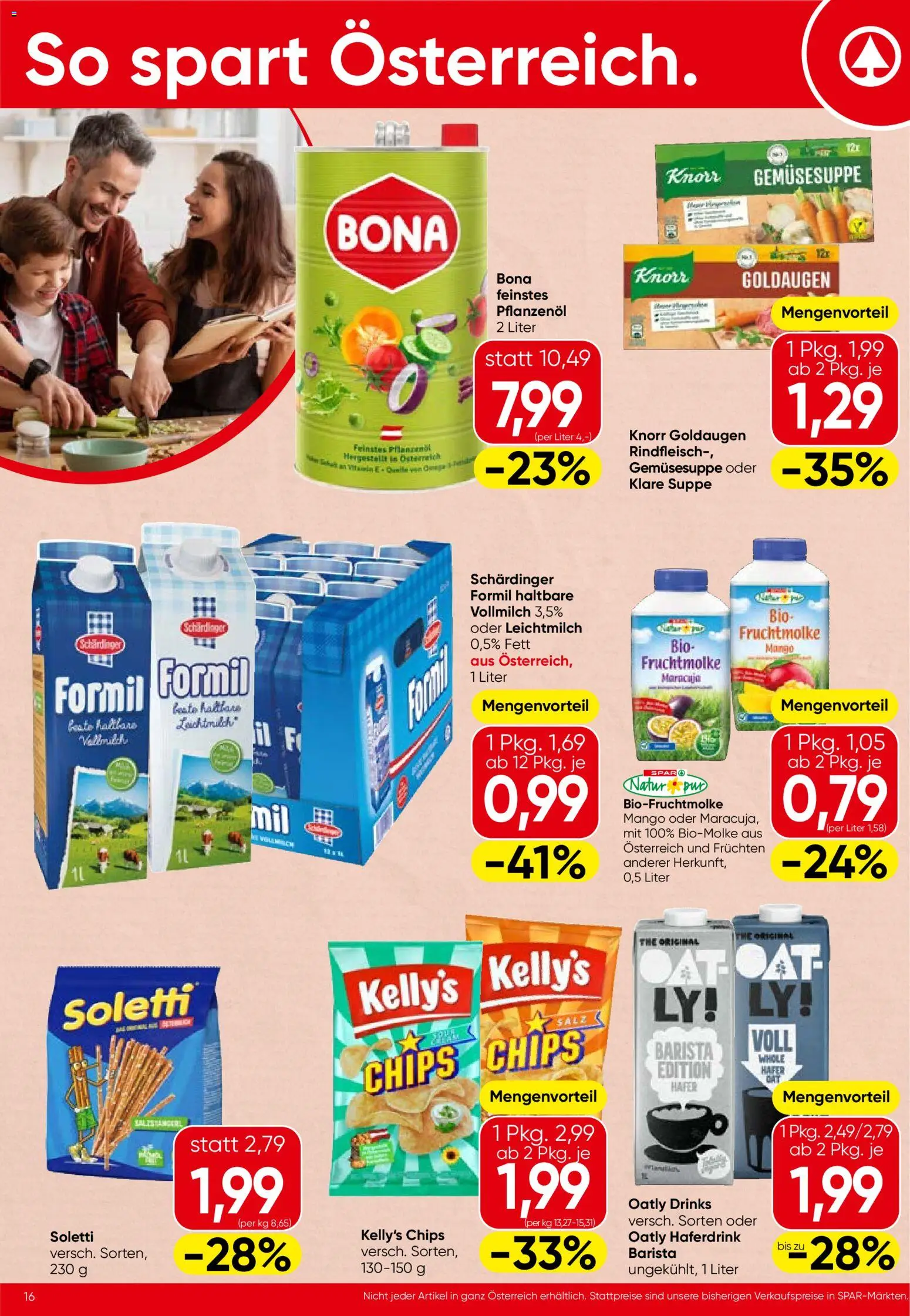Spar Flugblatt - Vorarlberg gültig ab 15.01.2026 | Seite: 16 | Produkte: Chips, Salz, Mango, Rindfleisch