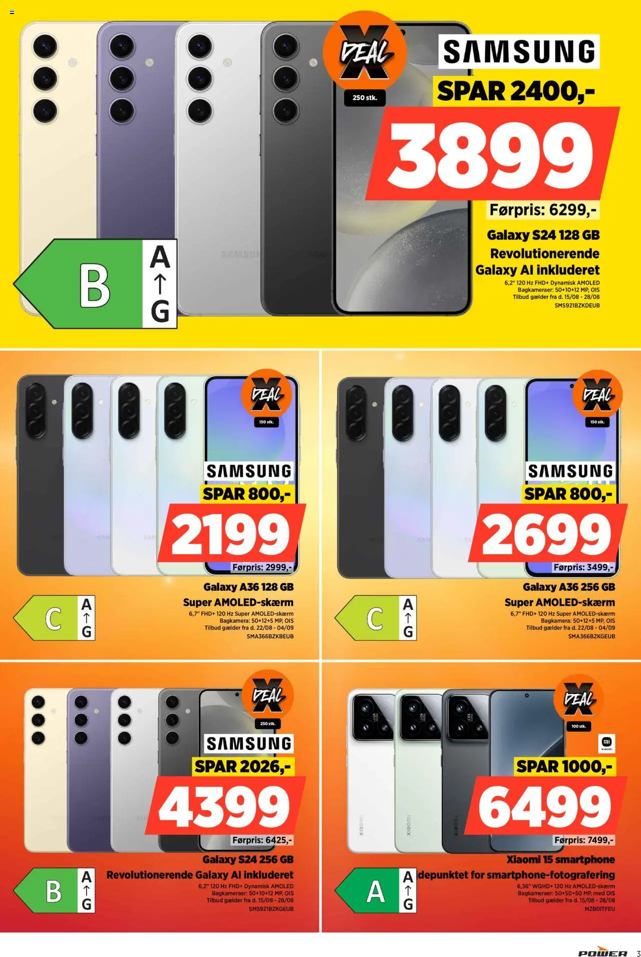 Power Tilbudsavis gyldig fra 22.08.2025 | Side: 3 | Produkter: Smartphone