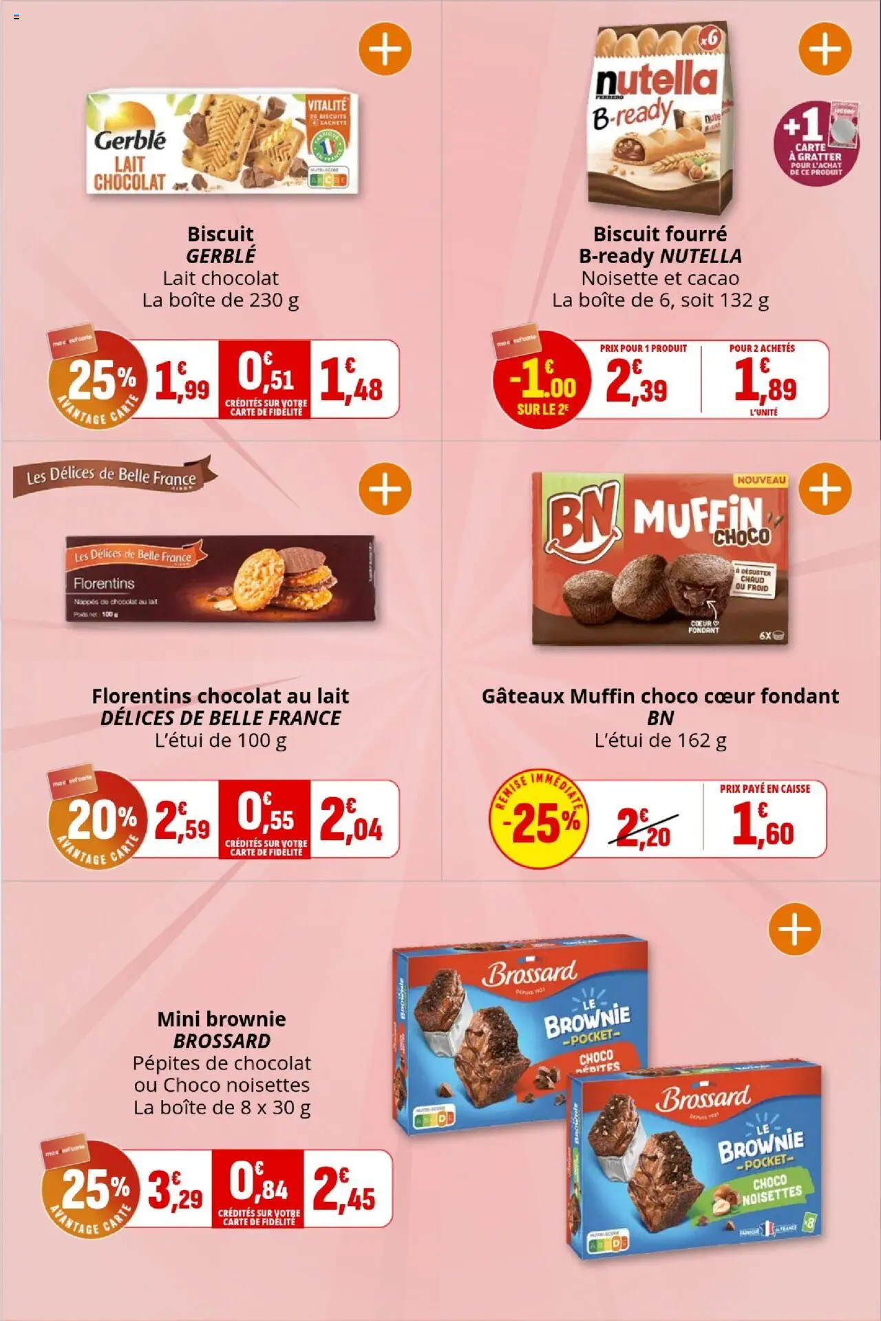 {H1} | Page: 14 | Produits: Pépites de chocolat, Noisettes, Lait, Chocolat