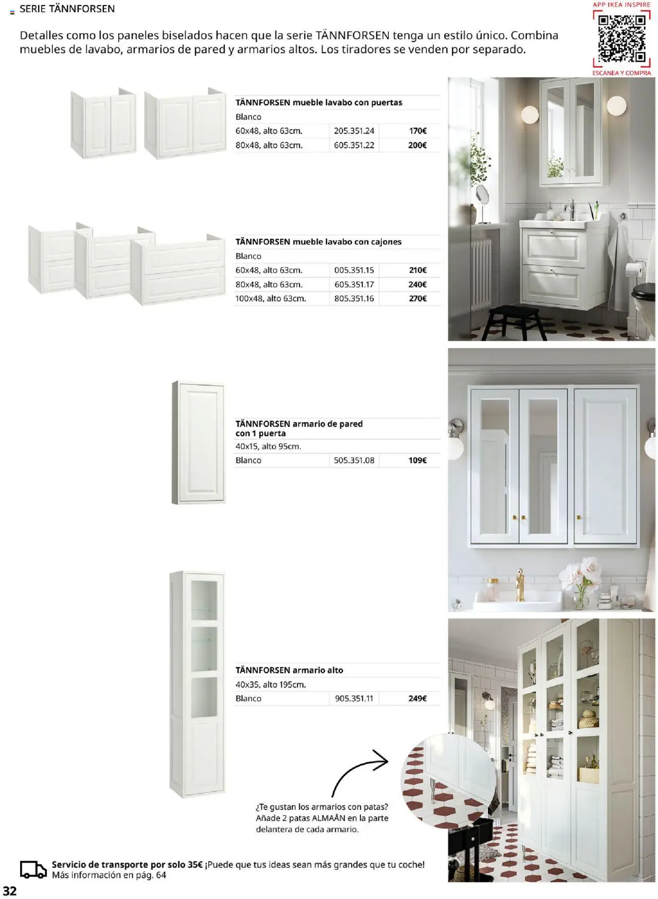 Catálogo IKEA Baňos │ válido desde el 04.02.2025 | Página: 32 | Productos: Muebles, Armario, Lavabo