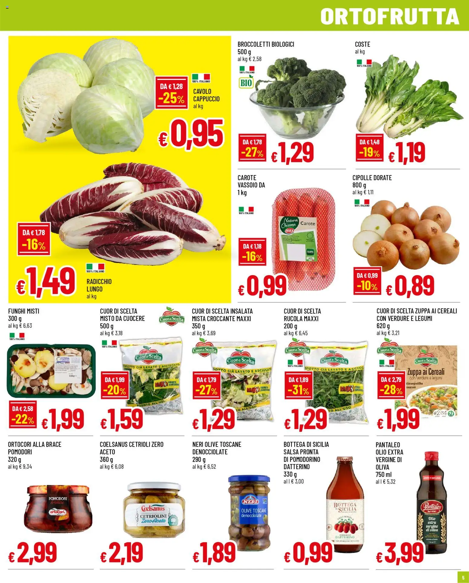 Volantino Galassia del 29.12.2025 | Pagina: 5 | Prodotti: Cereali, Insalata, Cipolle, Pomodori