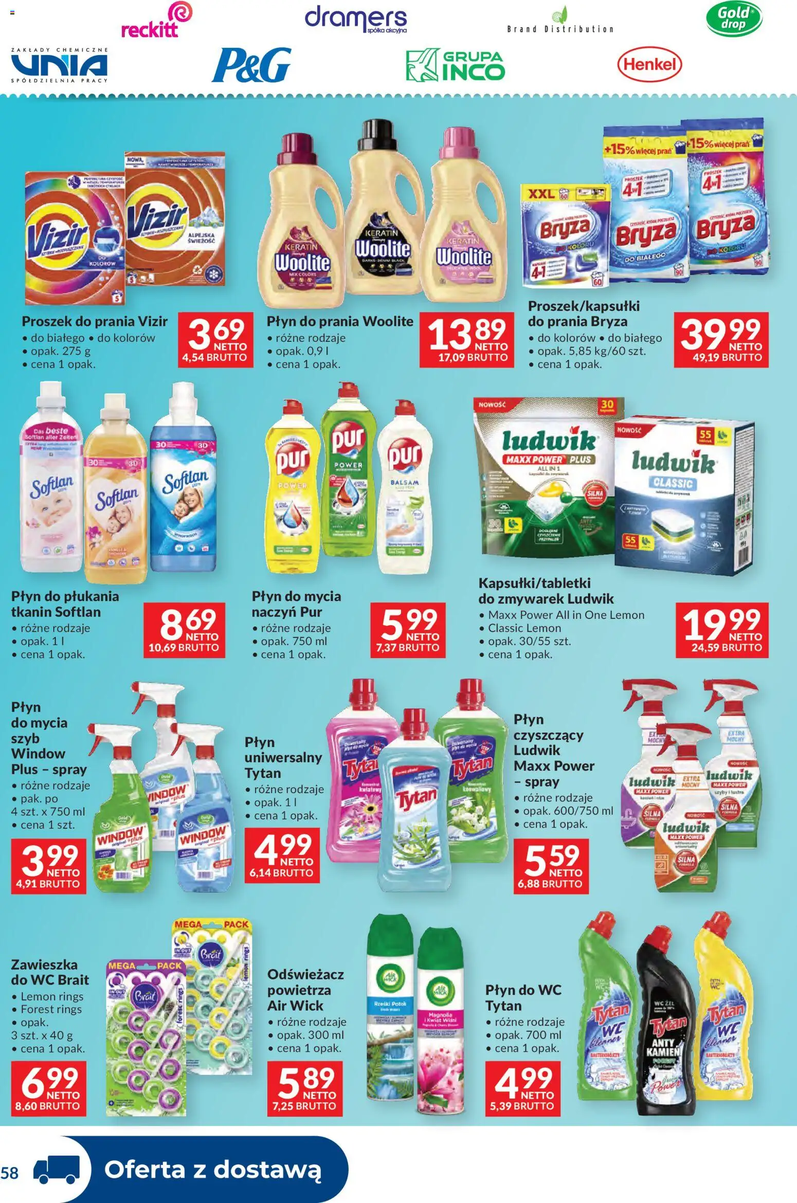 Makro Gazetka - Dystrybucja do sklepów od 25.11.2025 | Strona: 58 | Produkty: Odświeżacz, Proszek do prania Vizir, Proszek do prania