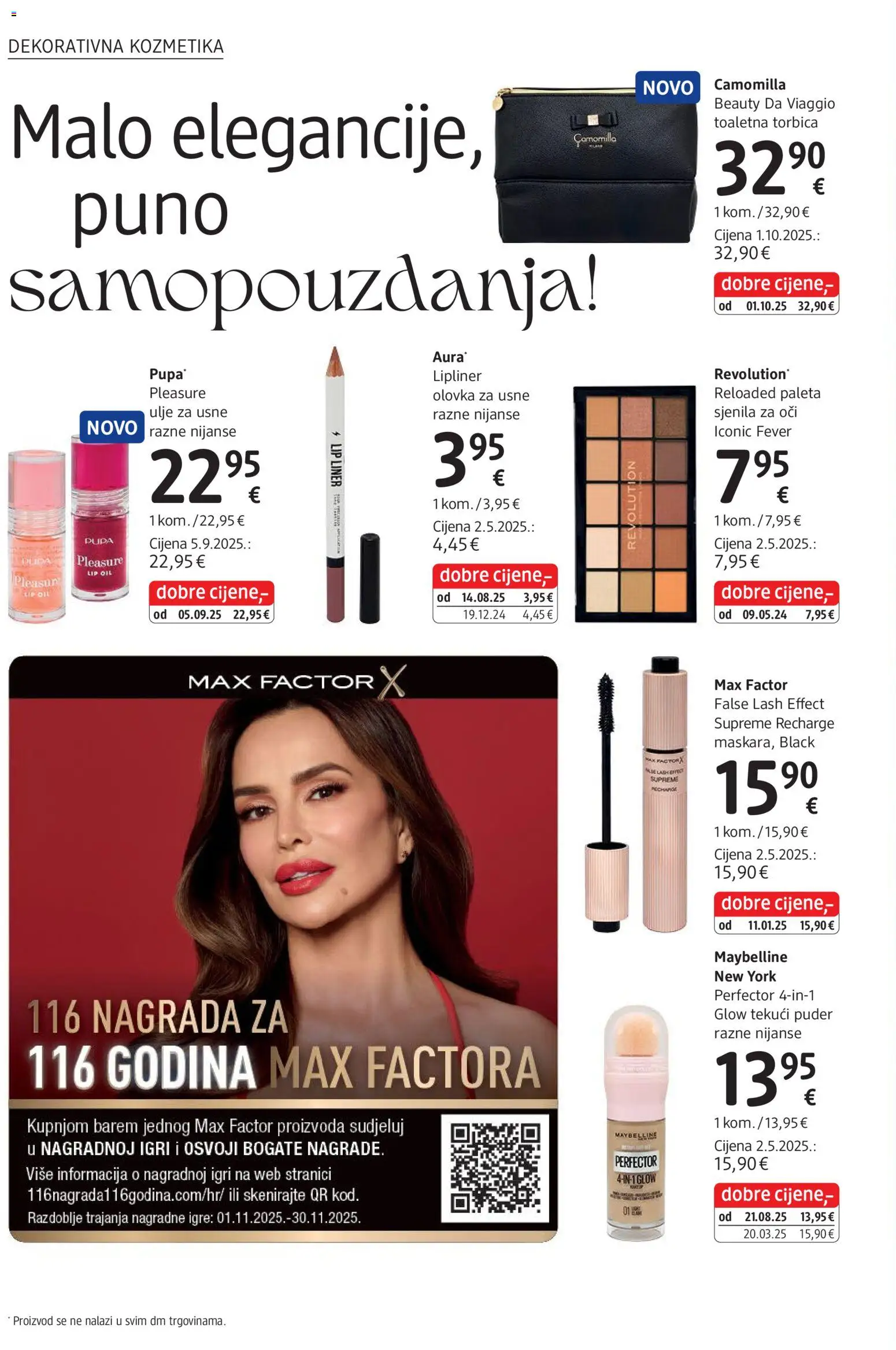 DM katalog | vrijedi od 03.11.2025 | Stranica: 6 | Proizvodi: Paleta, Puder, Ulje, Torbica