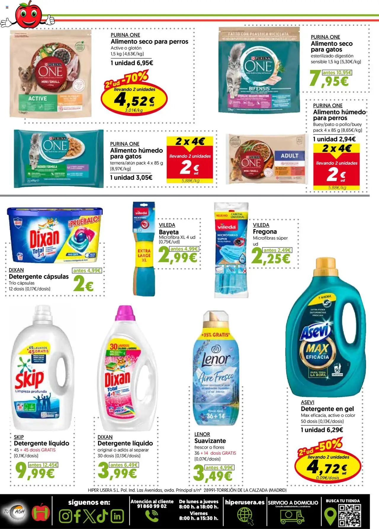 Hiper Usera folleto │ válido desde el 01.10.2025 | Página: 16 | Productos: Detergente, Ropa, Detergente líquido, Suavizante