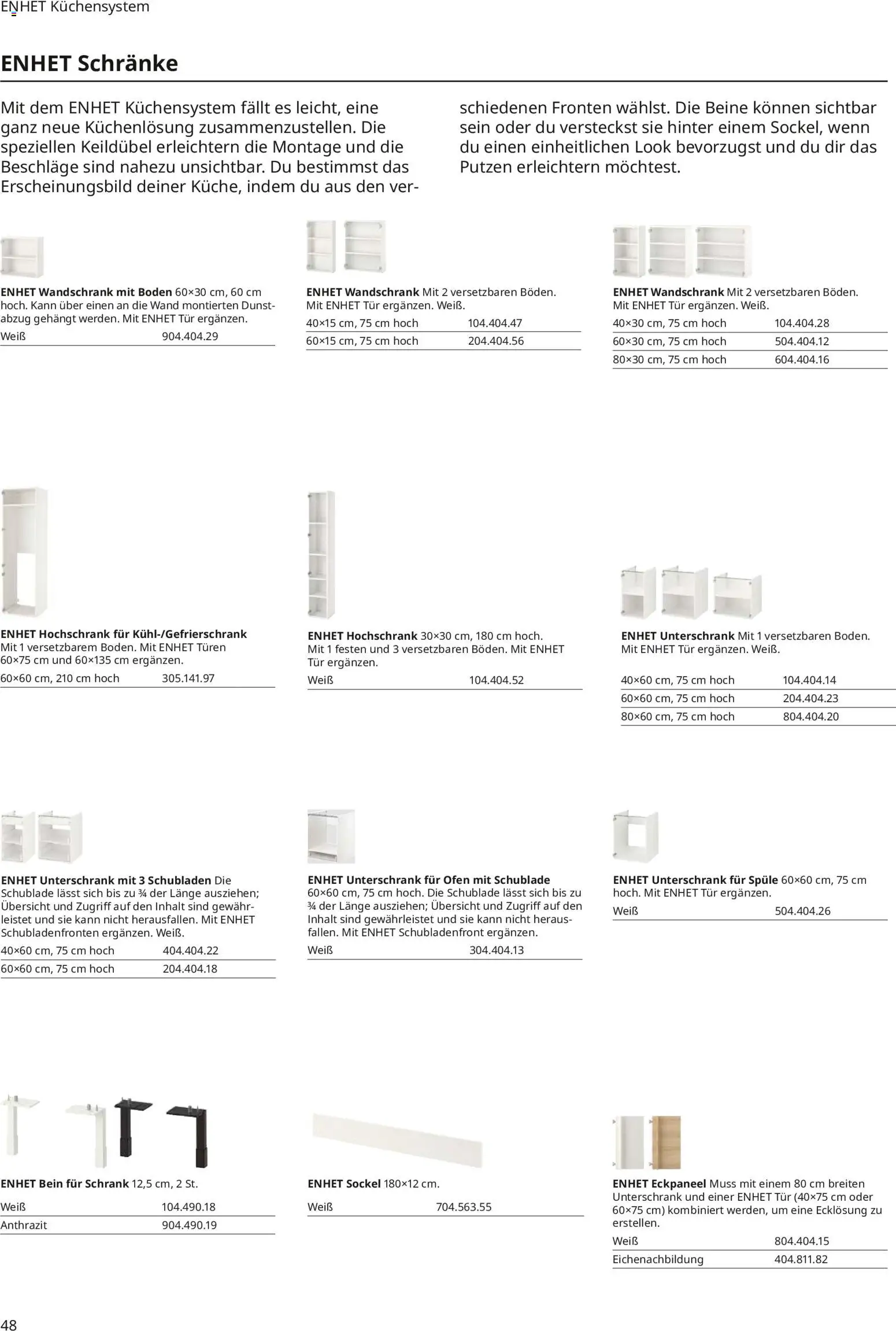 Ikea Küchen – gültig ab 30.09.2025 | Seite: 48 | Produkte: Ofen, Tür, Unterschrank, Hochschrank