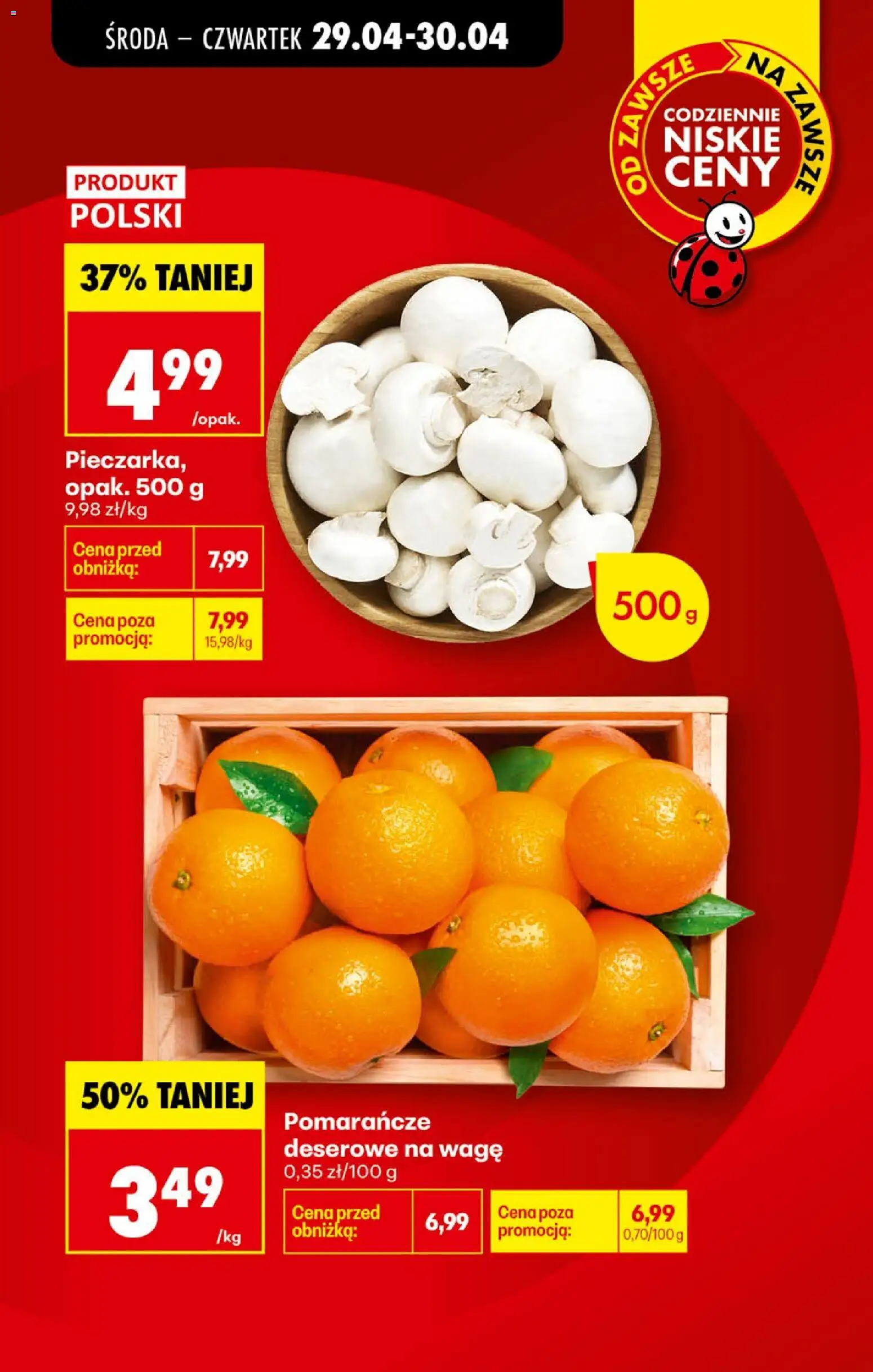 Biedronka gazetka od środy od 29.04.2026 | Strona: 32 | Produkty: Pomarańcze