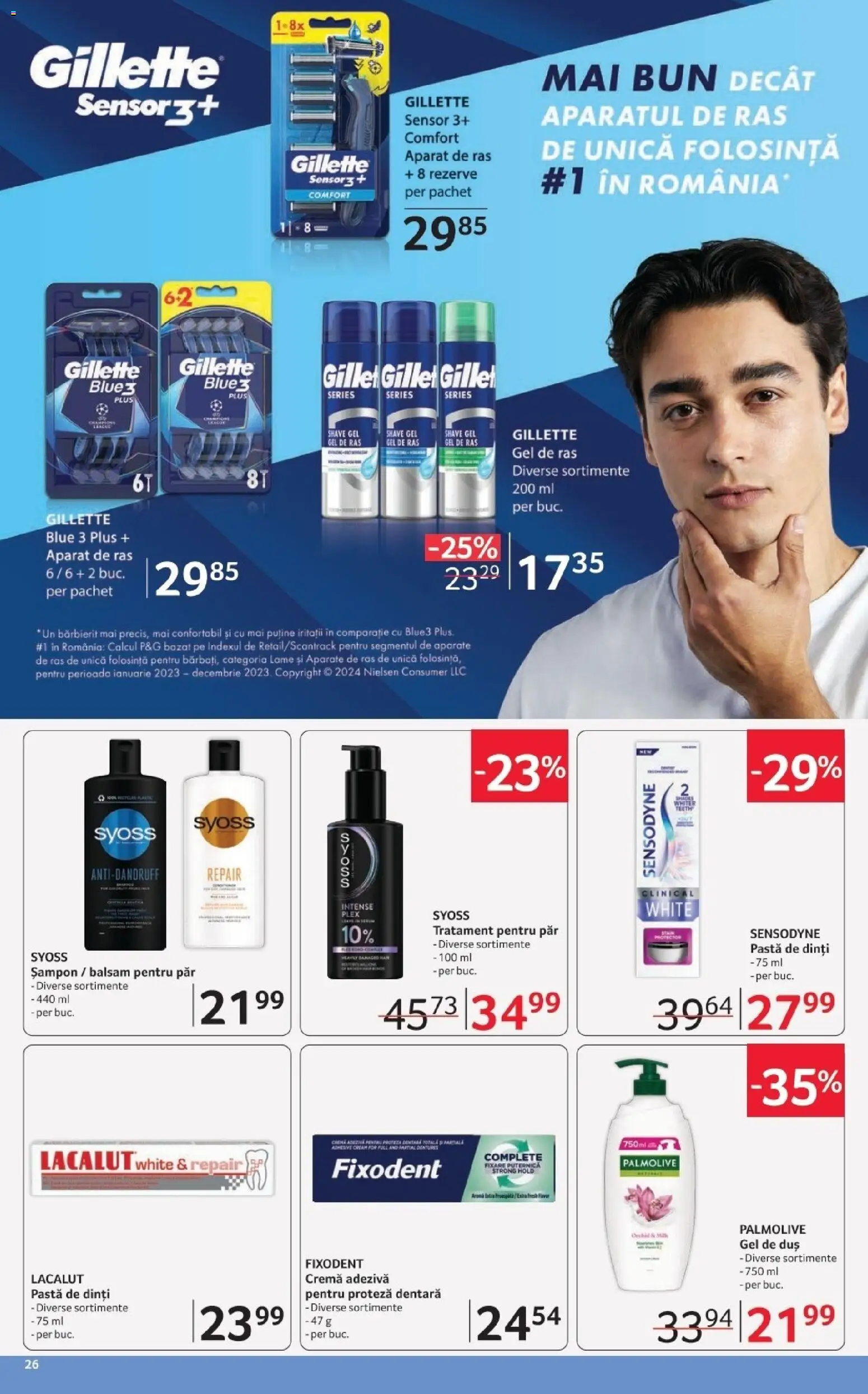 Noul catalog Selgros – valabil de la 20.03.2026 | Pagină: 26 | Produse: Tratament pentru păr, Duș, Șampon, Balsam