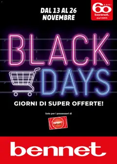 Anteprima del volantino bennet - Black Friday valido a partire dal 13.11.2025