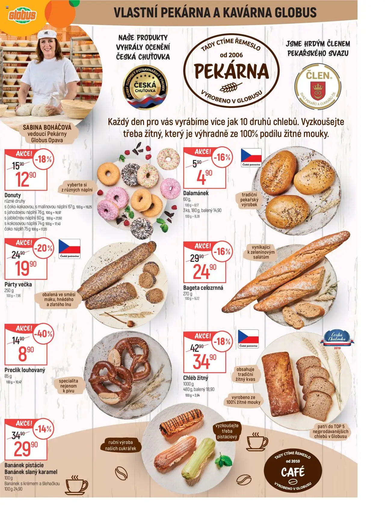 Globus leták - Opava od 13.08.2025 | Strana: 7 | Produkty: Slaný karamel, Chléb, Pistácie, Bageta
