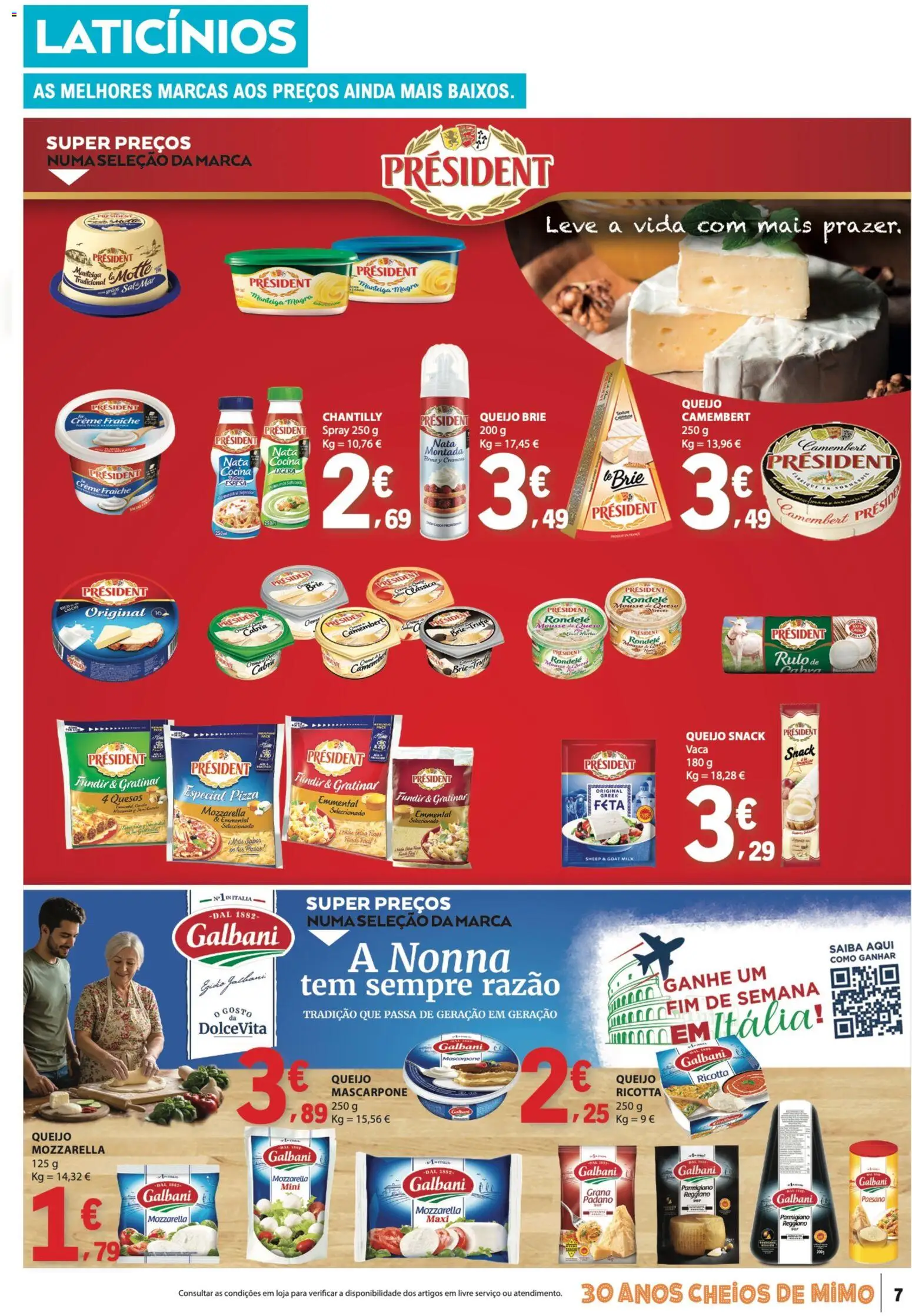 E.Leclerc folheto │ válido de 26.03.2026 | Página: 7 | Produtos: Chantilly, Pizza, Nata, Mascarpone