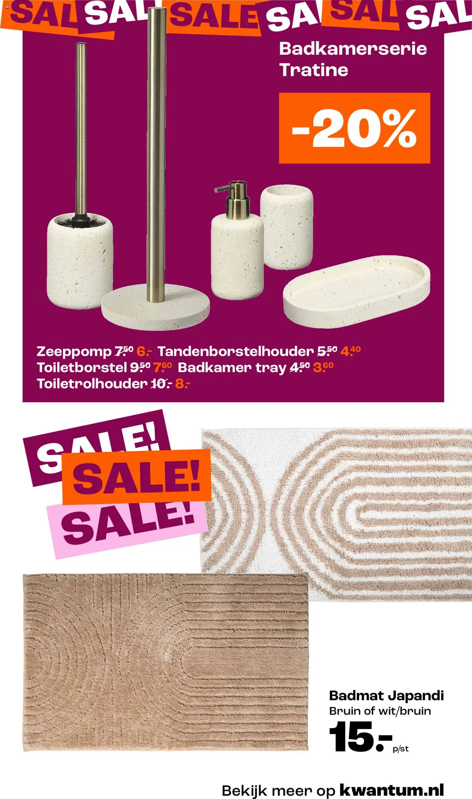 {H1} | Pagina: 15 | Producten: Badmat