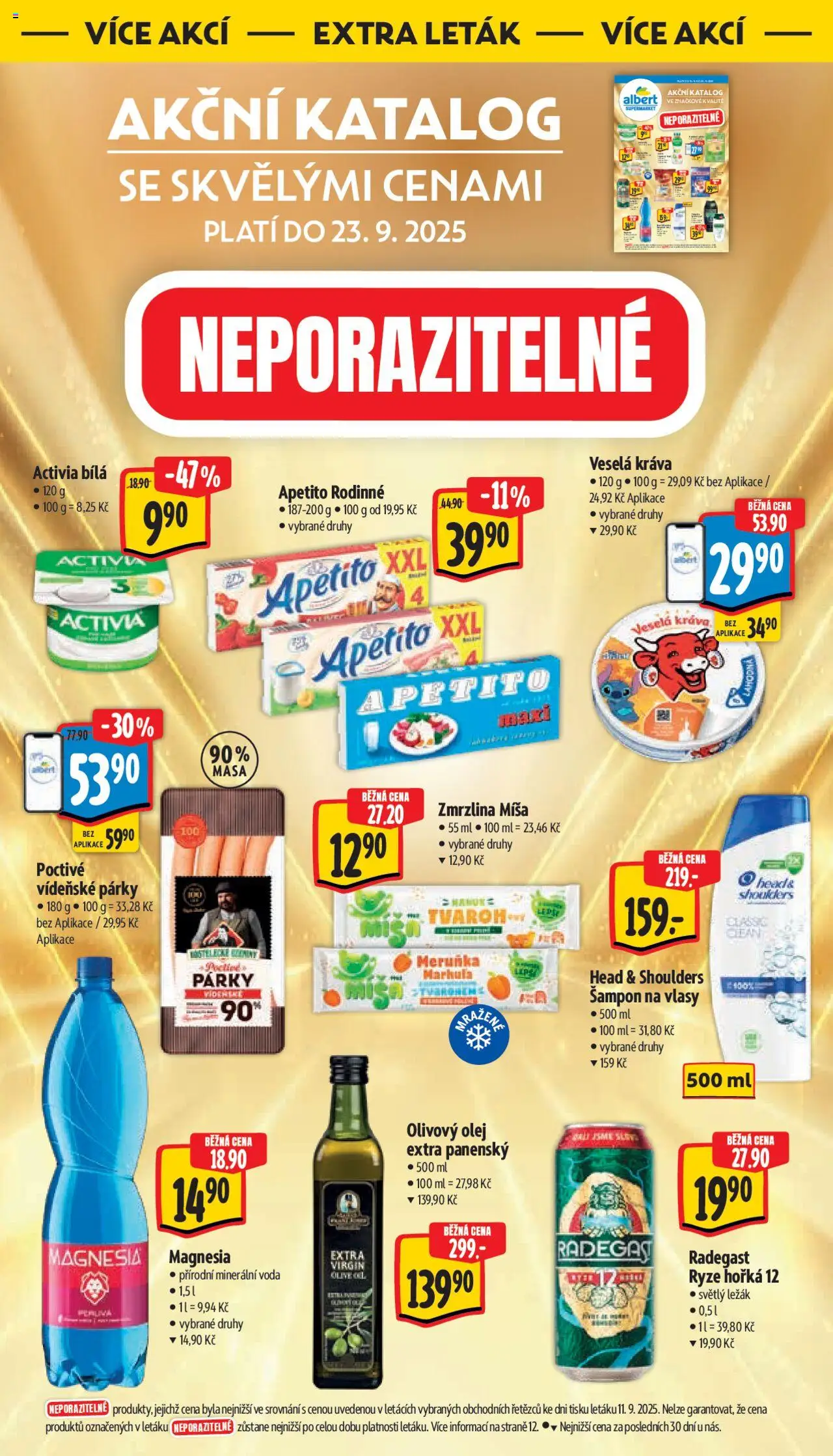 Albert leták - Supermarket od 17.09.2025 | Strana: 43 | Produkty: Olivový olej, Párky, Zmrzlina, Magnesia