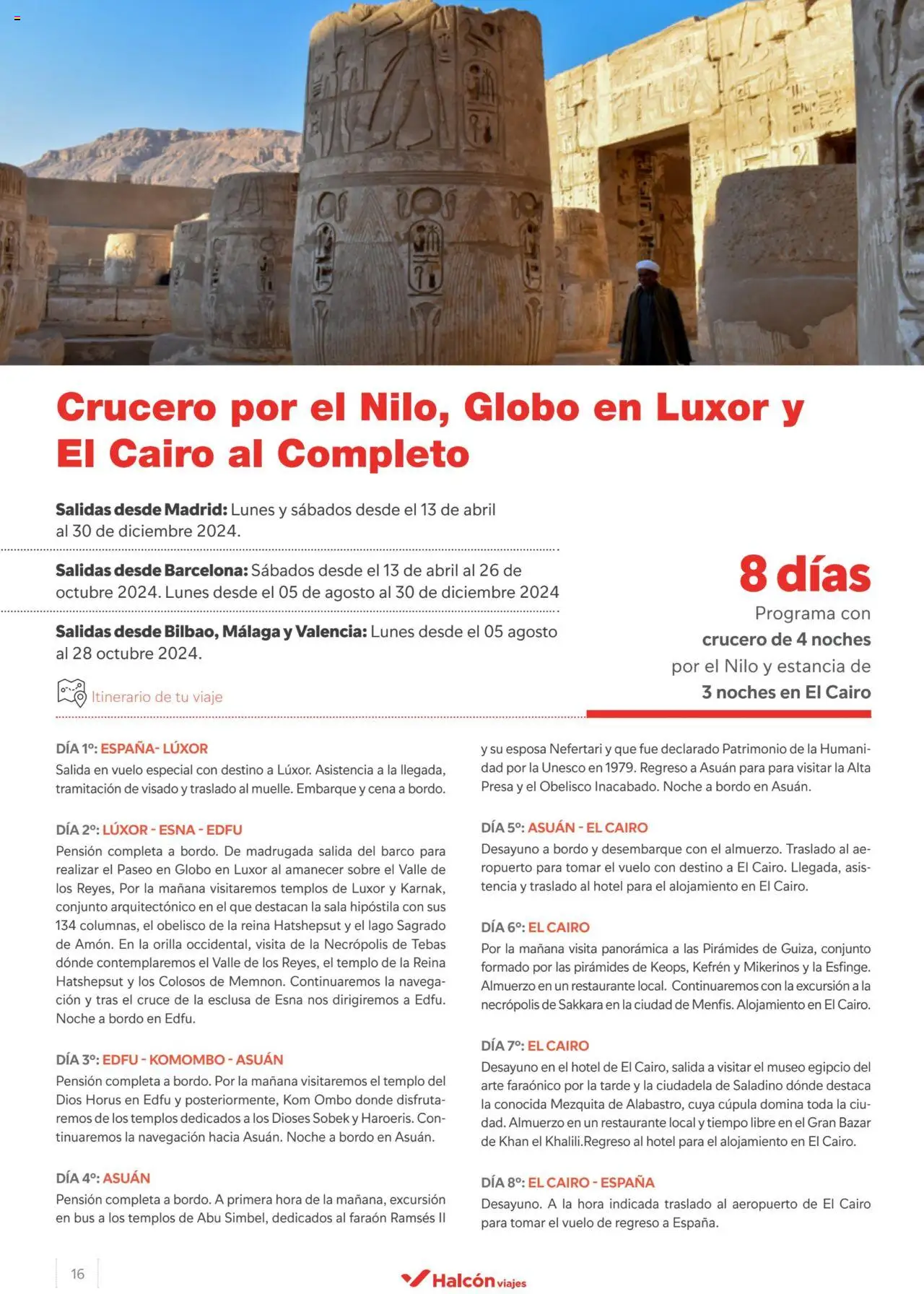 Halcón Viajes Egipto │ válido desde el 15.04.2024 | Página: 16 | Productos: Navegación