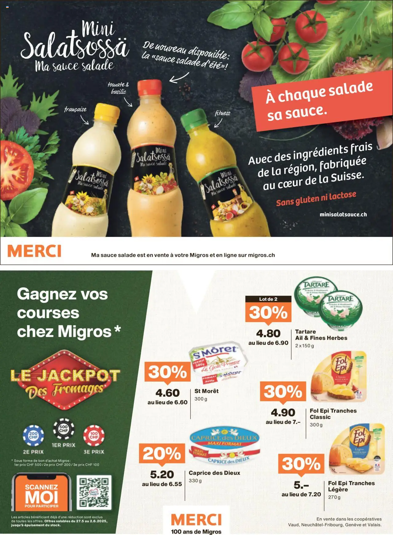 Migros Magazin FR ab 26.05.2025 | Seite: 30 | Produkte: Dressing