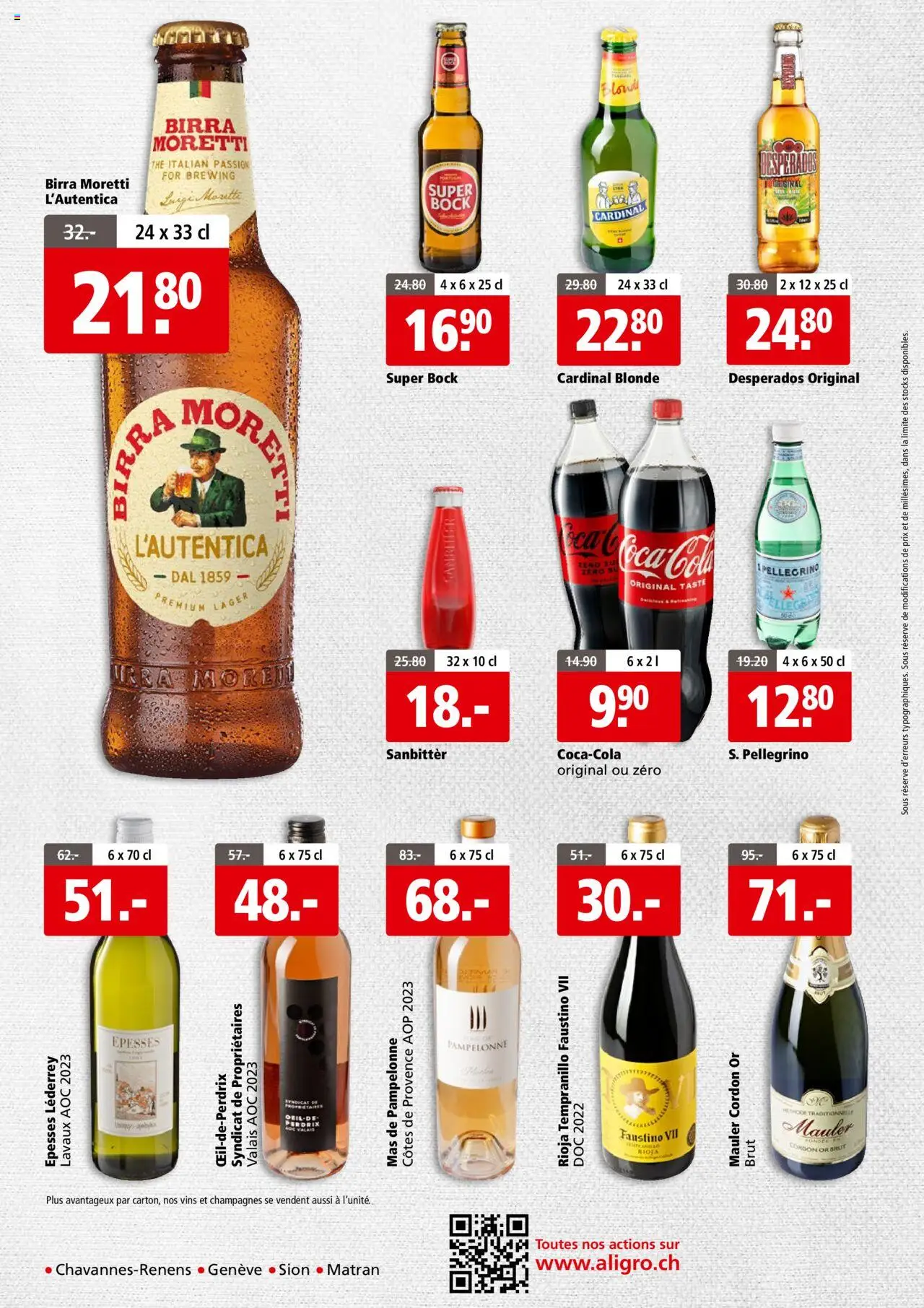 Aligro Business - Chavannes, Matran, Genève, Sion ab 28.07.2025 | Seite: 4 | Produkte: Coca Cola
