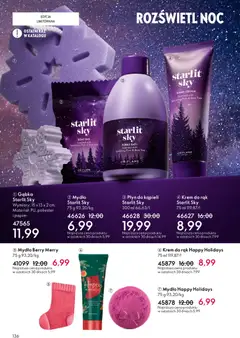 Pogląd oferty "Oriflame Katalog 1 2026" - ważna od 24.12.2025 | Strona: 136 | Produkty: Płyn do kąpieli, Gąbka, Mydło, Krem