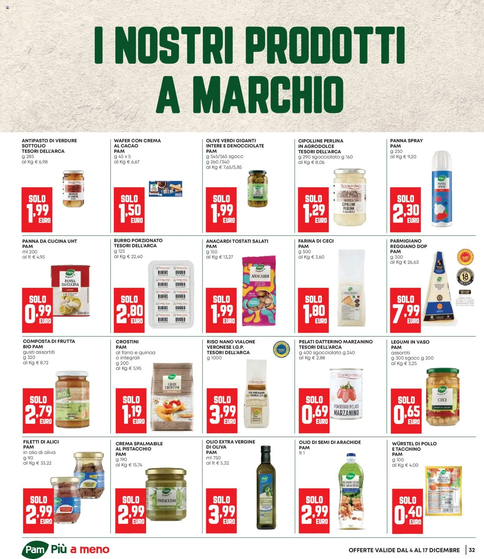Volantino Panorama del 04.12.2025 | Pagina: 32 | Prodotti: Legumi, Verdure, Olio extra vergine, Parmigiano
