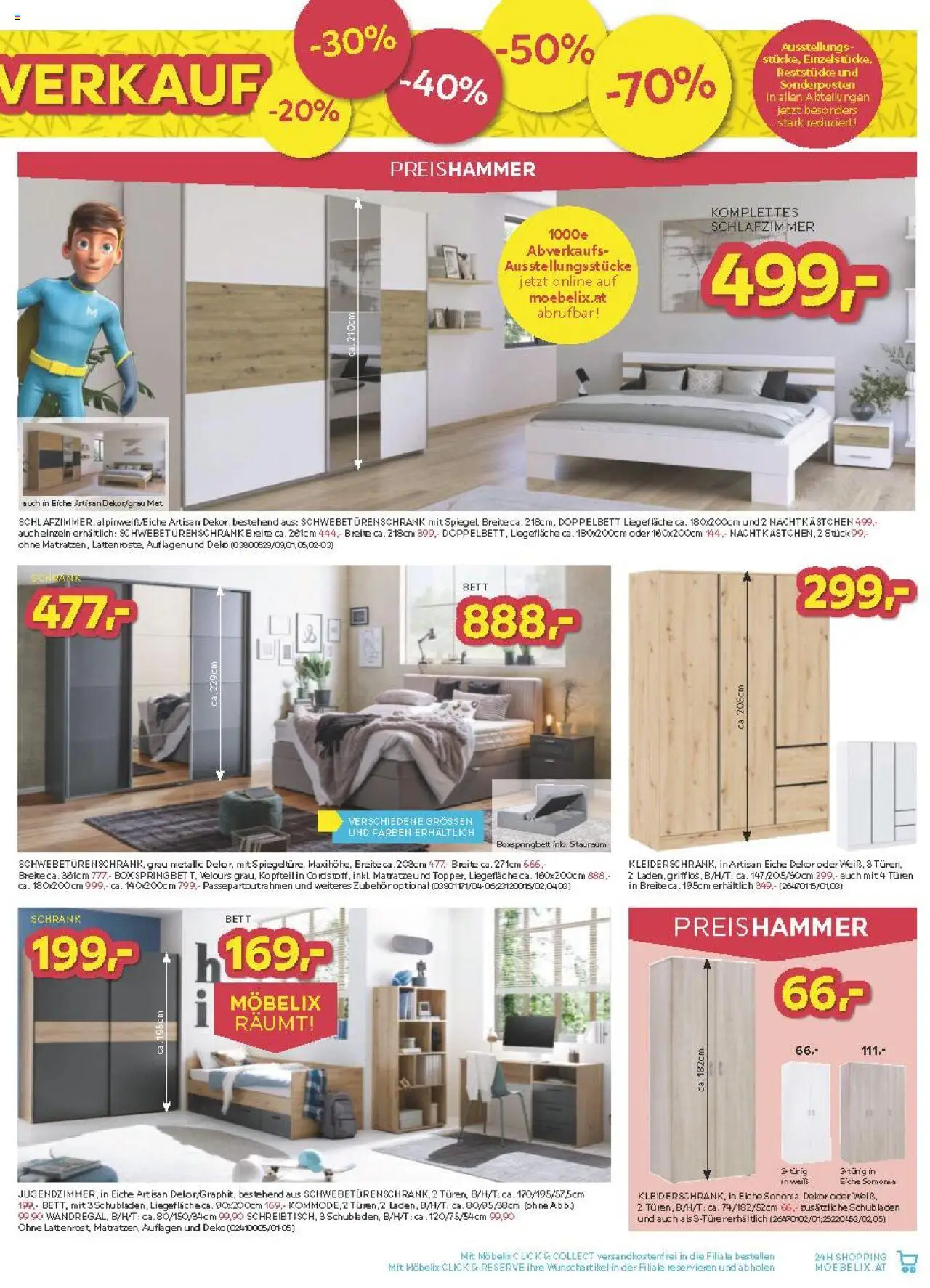 Möbelix Angebote gültig ab 17.06.2025 | Seite: 5 | Produkte: Bett, Schrank