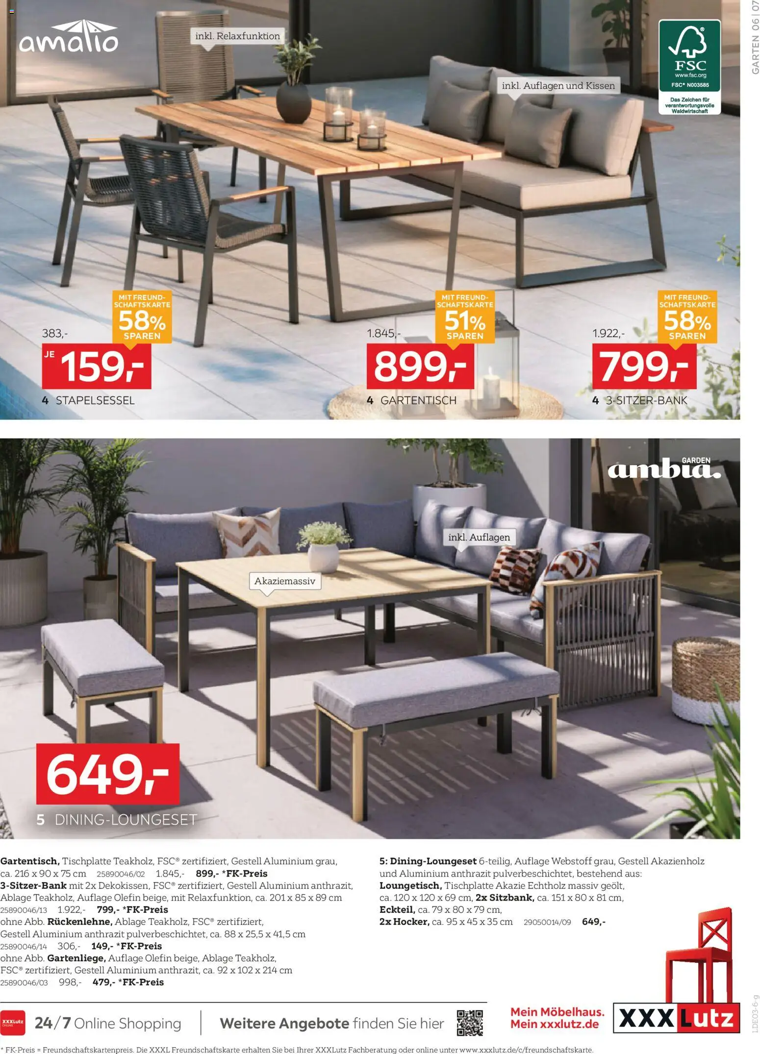 XXXL Lutz Gartentrends – gültig ab 24.02.2026 | Seite: 7 | Produkte: Kissen