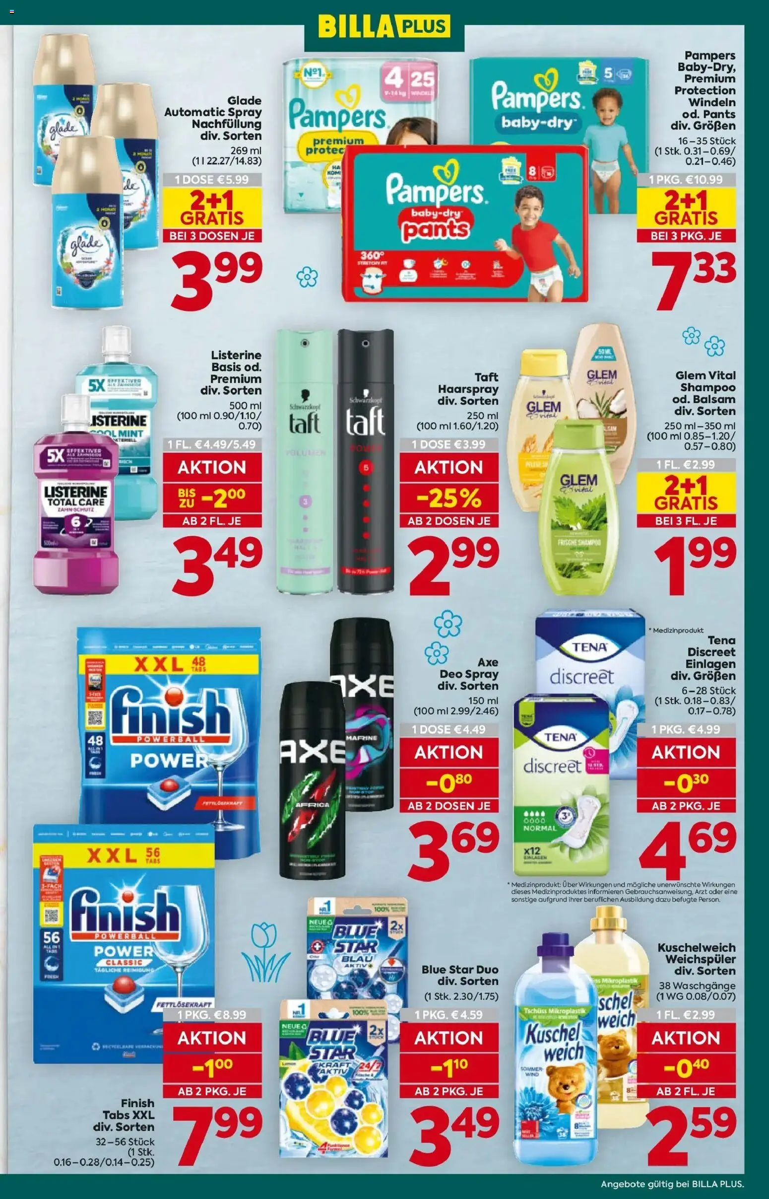 Billa Plus Flugblatt - Niederösterreich gültig ab 19.02.2026 | Seite: 15 | Produkte: Pampers, Shampoo, Haarspray, Weichspüler