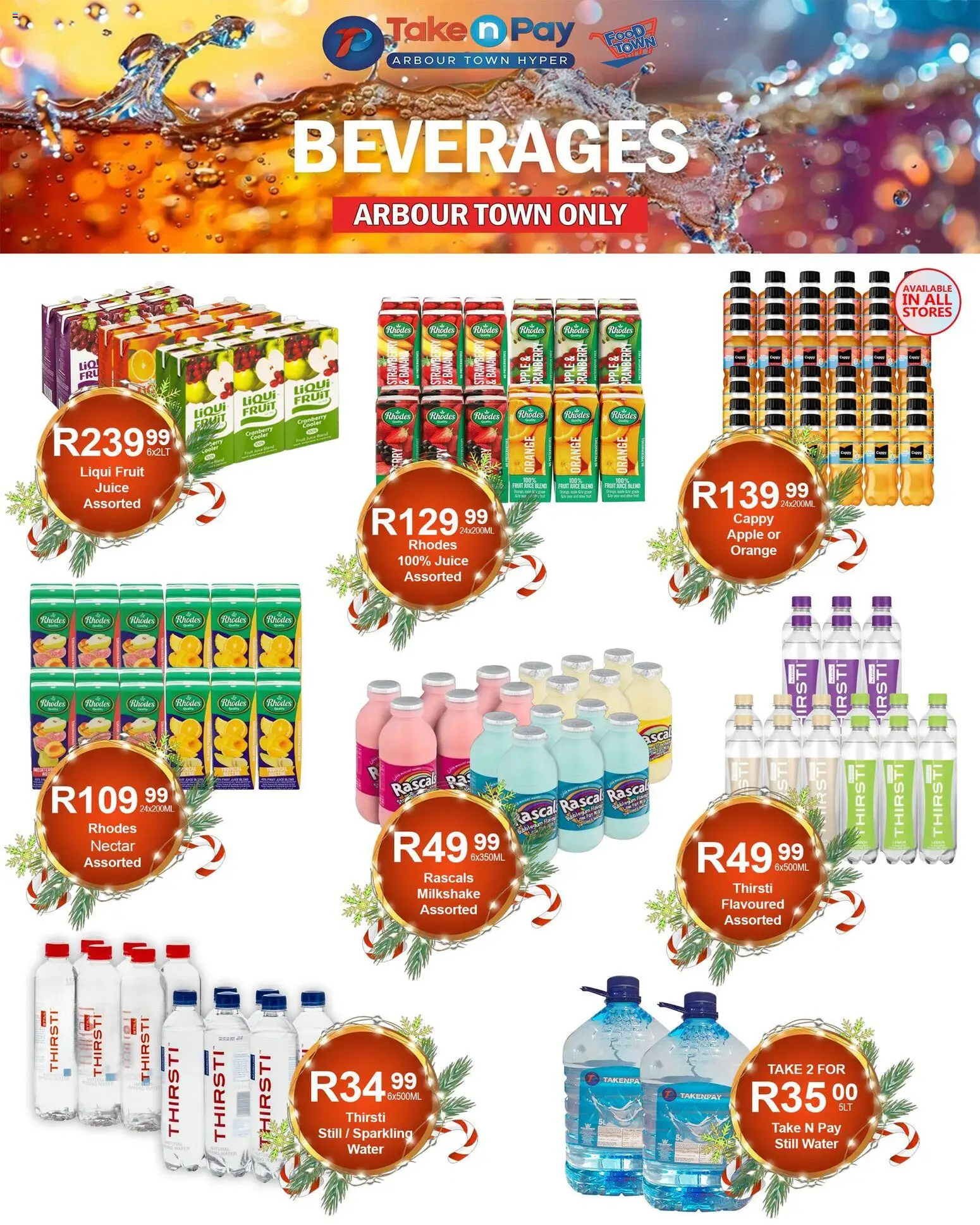 New Take n Pay catalogue – valid from 18.12.2025 | Page: 48 | Products: Cooler, Juice, Water, Fruit
