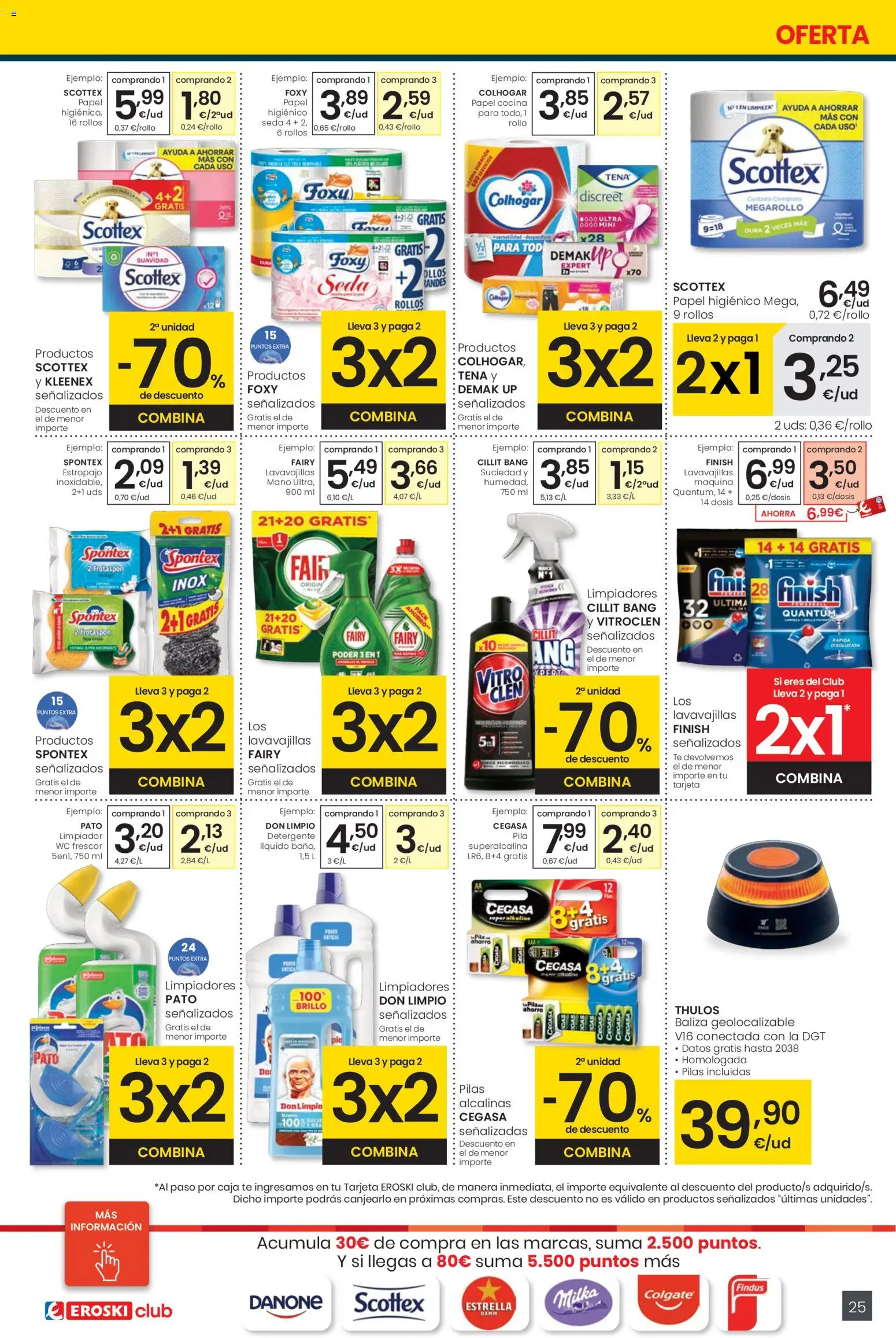 Eroski - Center │ válido desde el 30.10.2025 | Página: 25 | Productos: Detergente, Papel higienico, Cocina, Lavavajillas